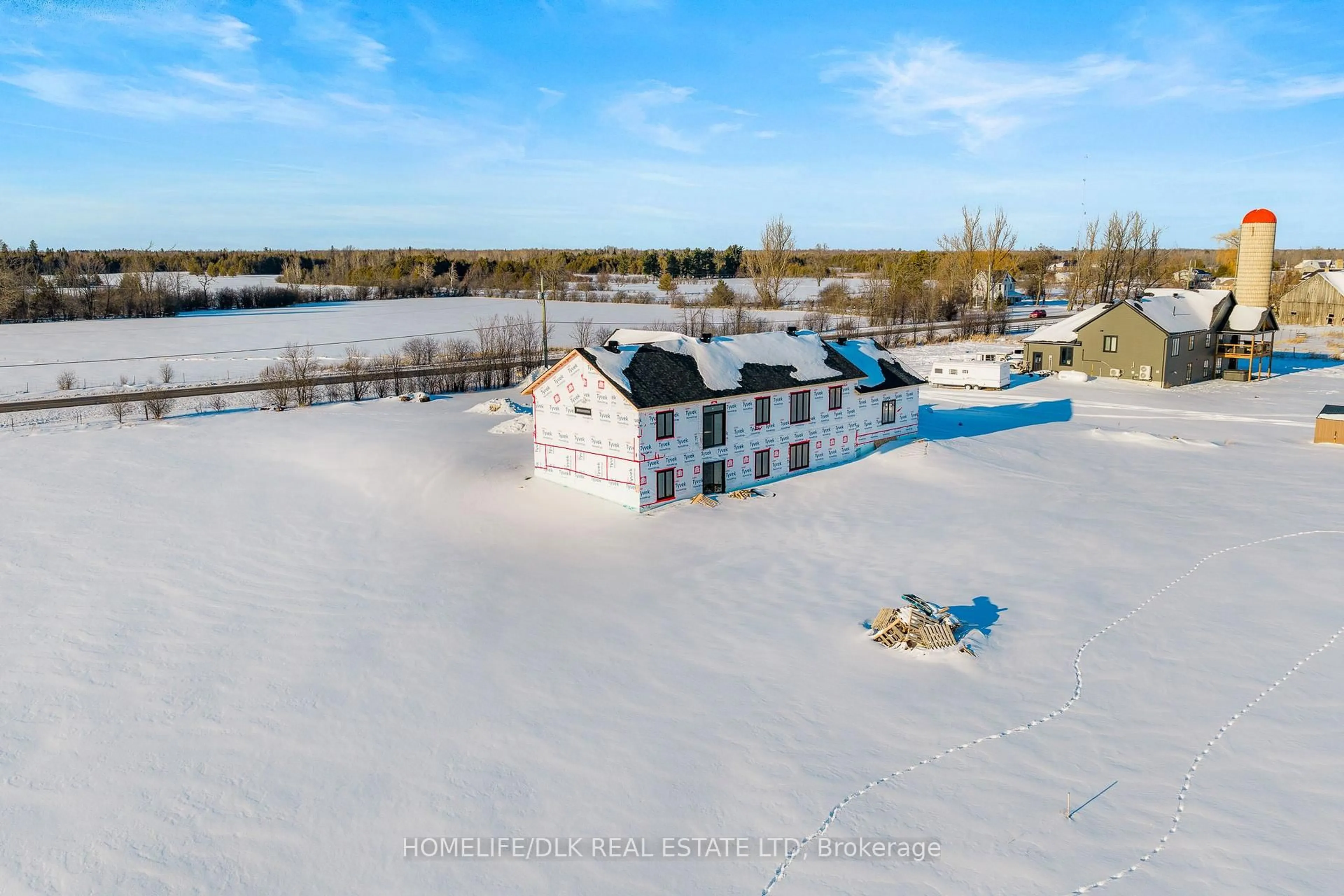A pic from outside/outdoor area/front of a property/back of a property/a pic from drone, water/lake/river/ocean view for 2801 Drummond Concession 2 Rd, Perth Ontario K7H 3C3