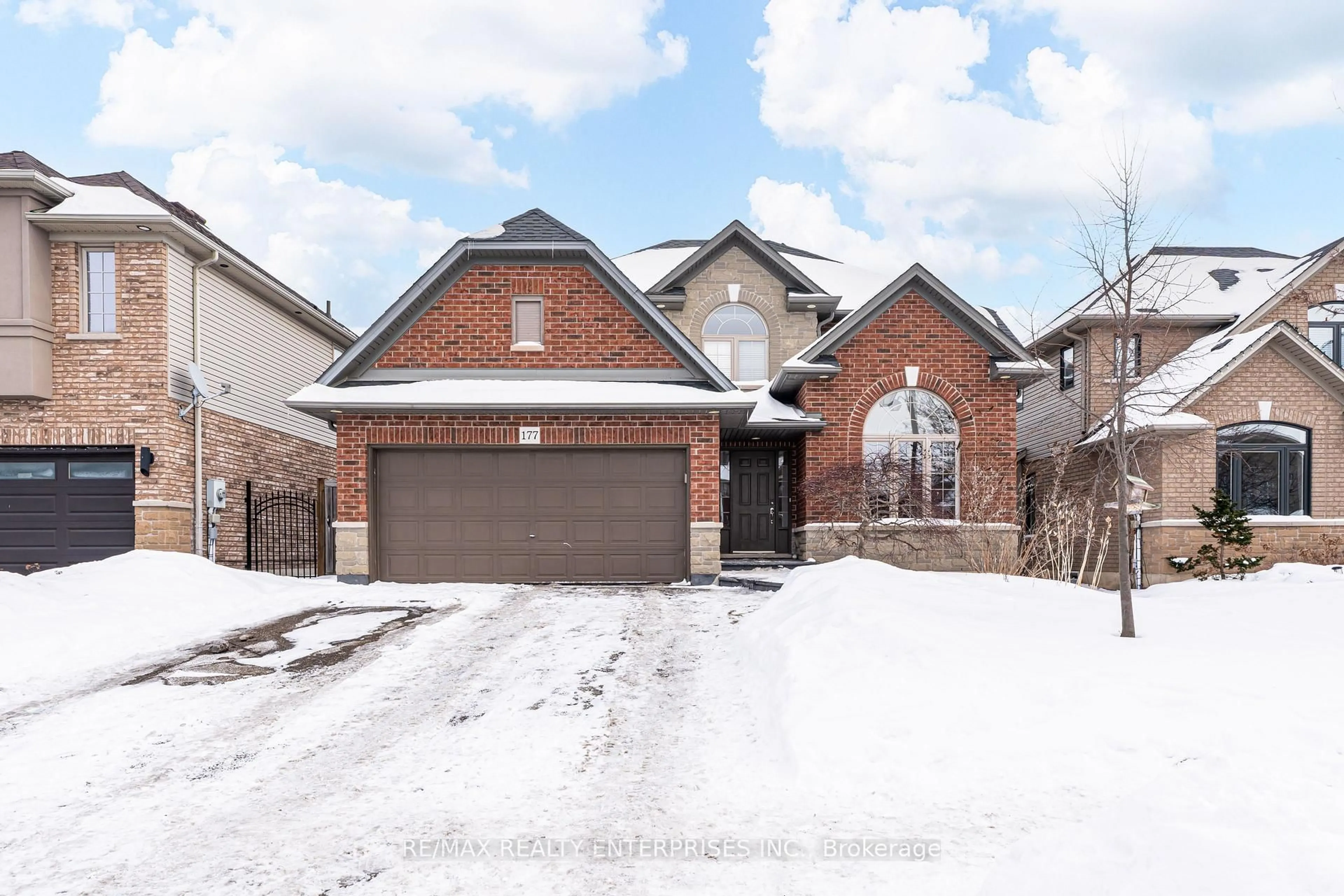 Home with brick exterior material, street for 177 Southbrook Dr, Hamilton Ontario L0R 1C0