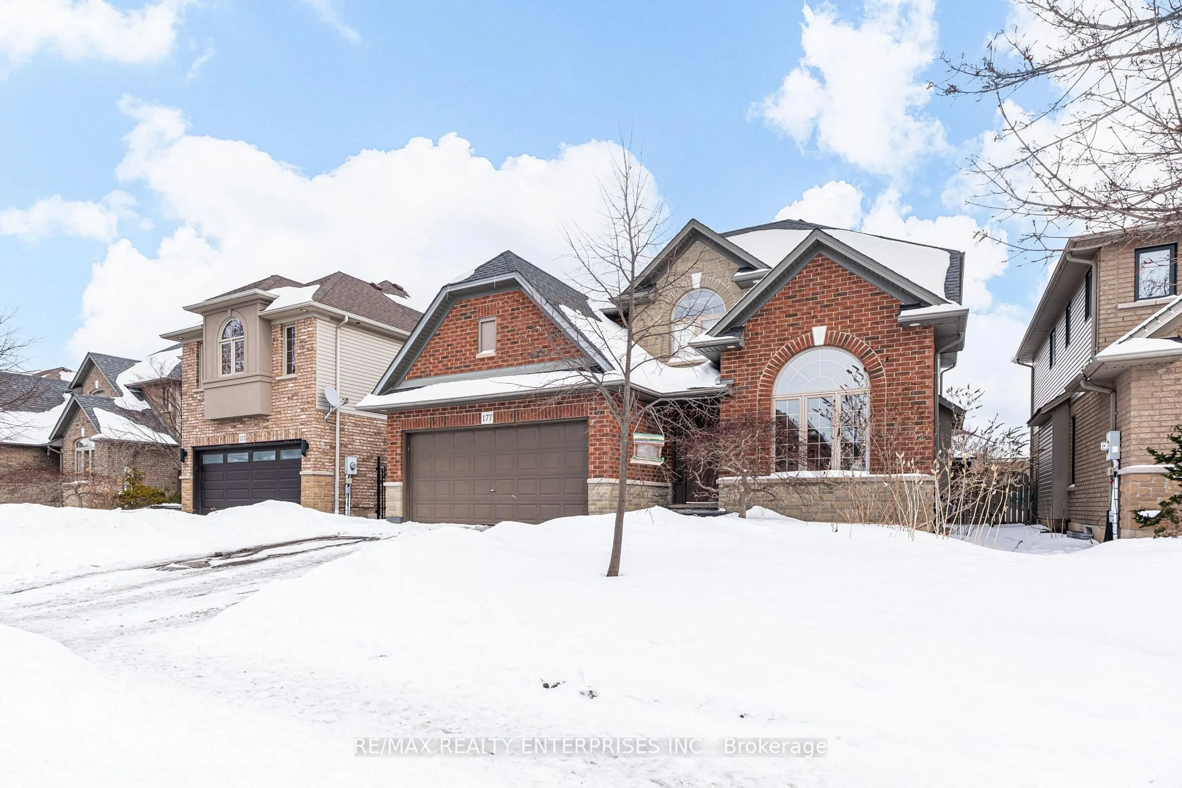 Home with brick exterior material, street for 177 Southbrook Dr, Hamilton Ontario L0R 1C0