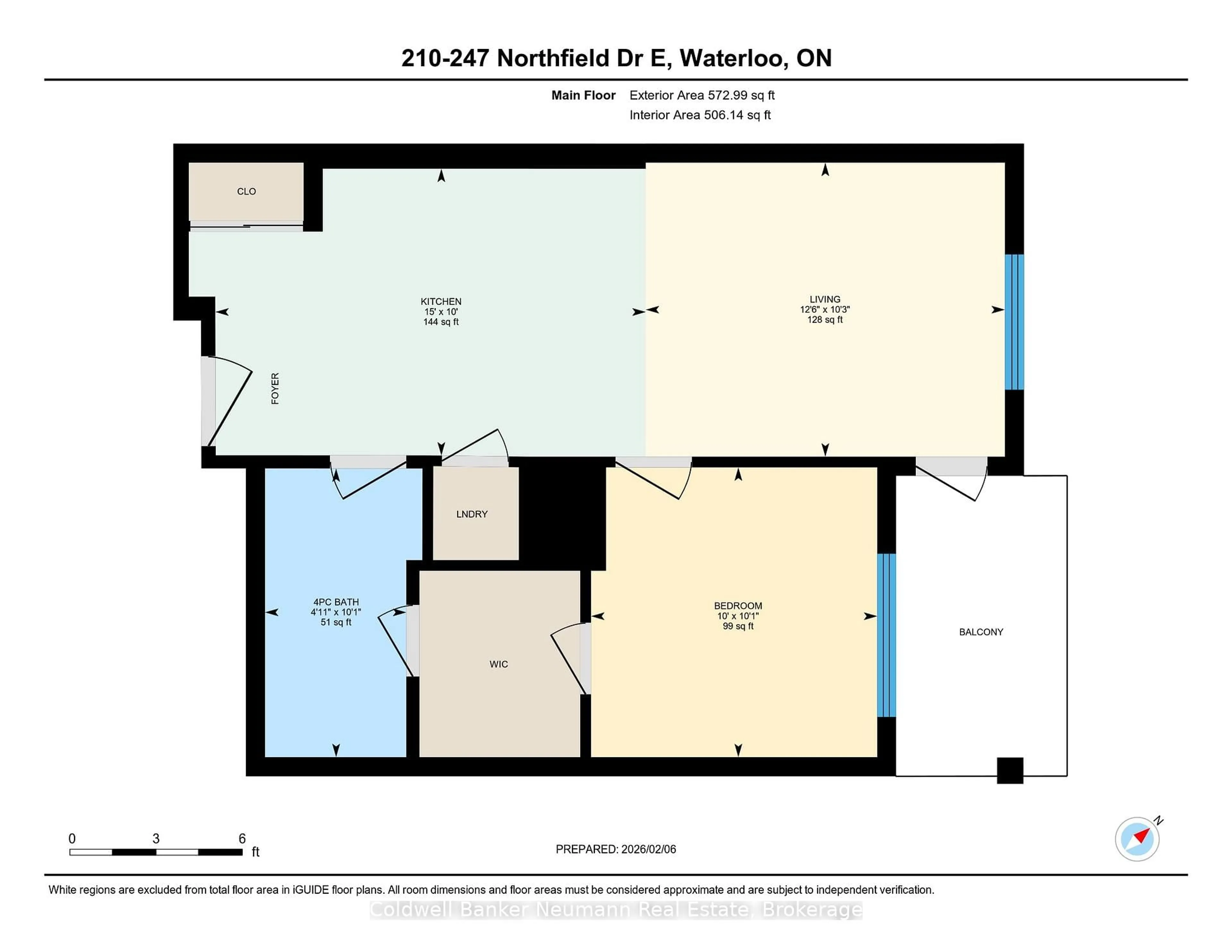 Floor plan for 247 Northfield Dr #210, Waterloo Ontario N2K 0H1