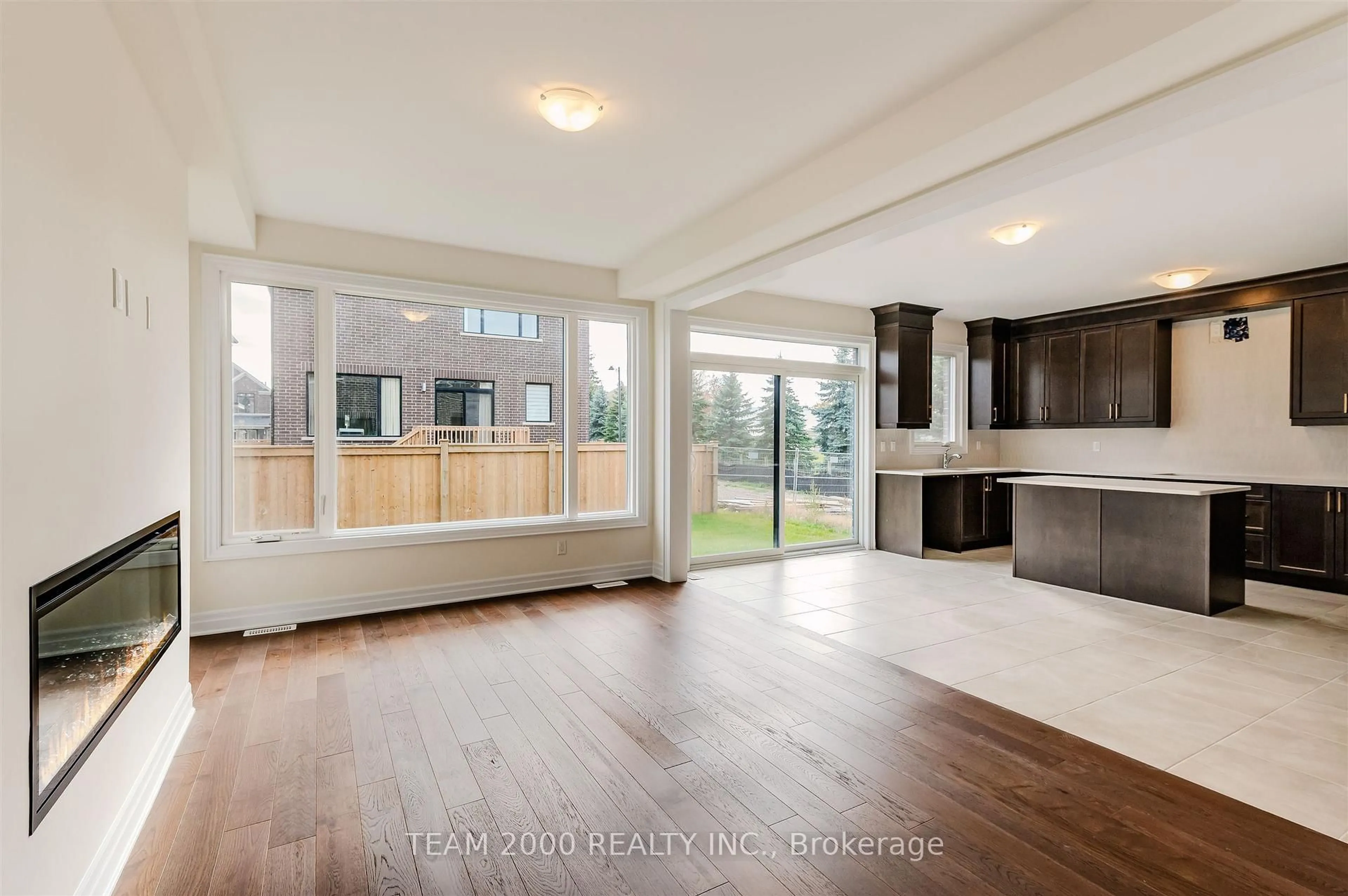 Open concept kitchen, wood/laminate floor for 51 Player St, Erin Ontario N0B 1T0