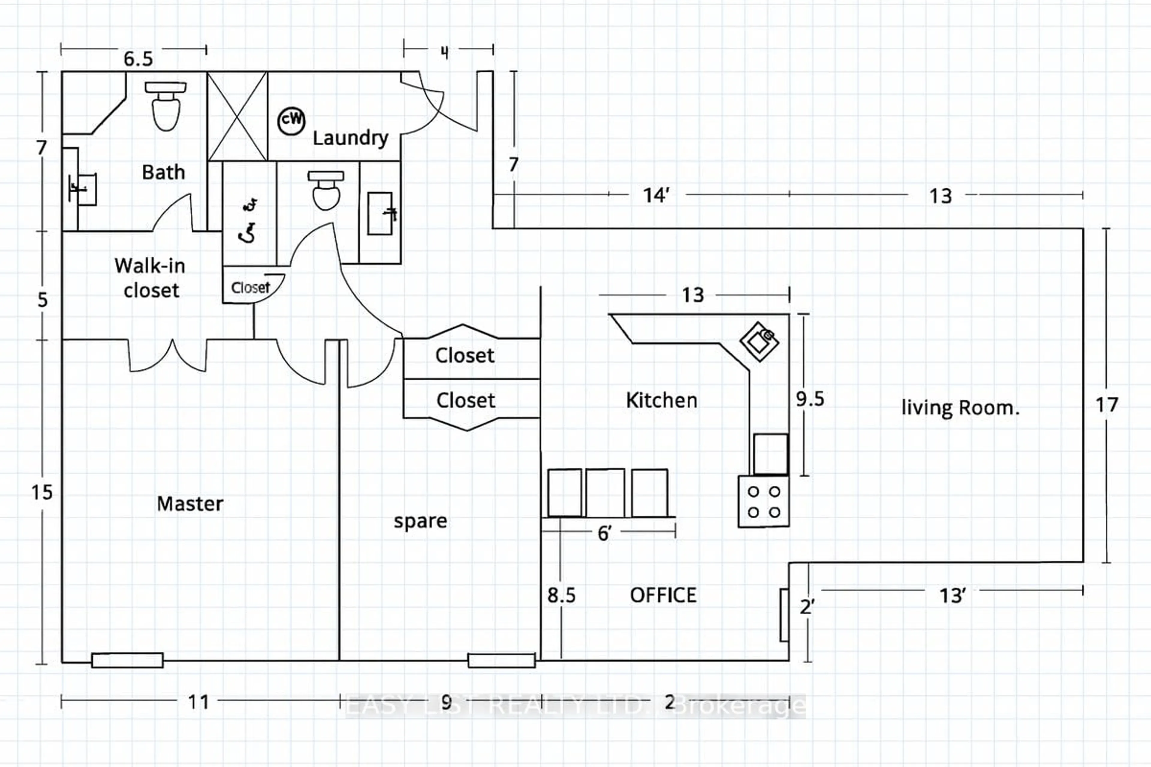 Floor plan for 55 Water St #808, Brockville Ontario K6V 1A3