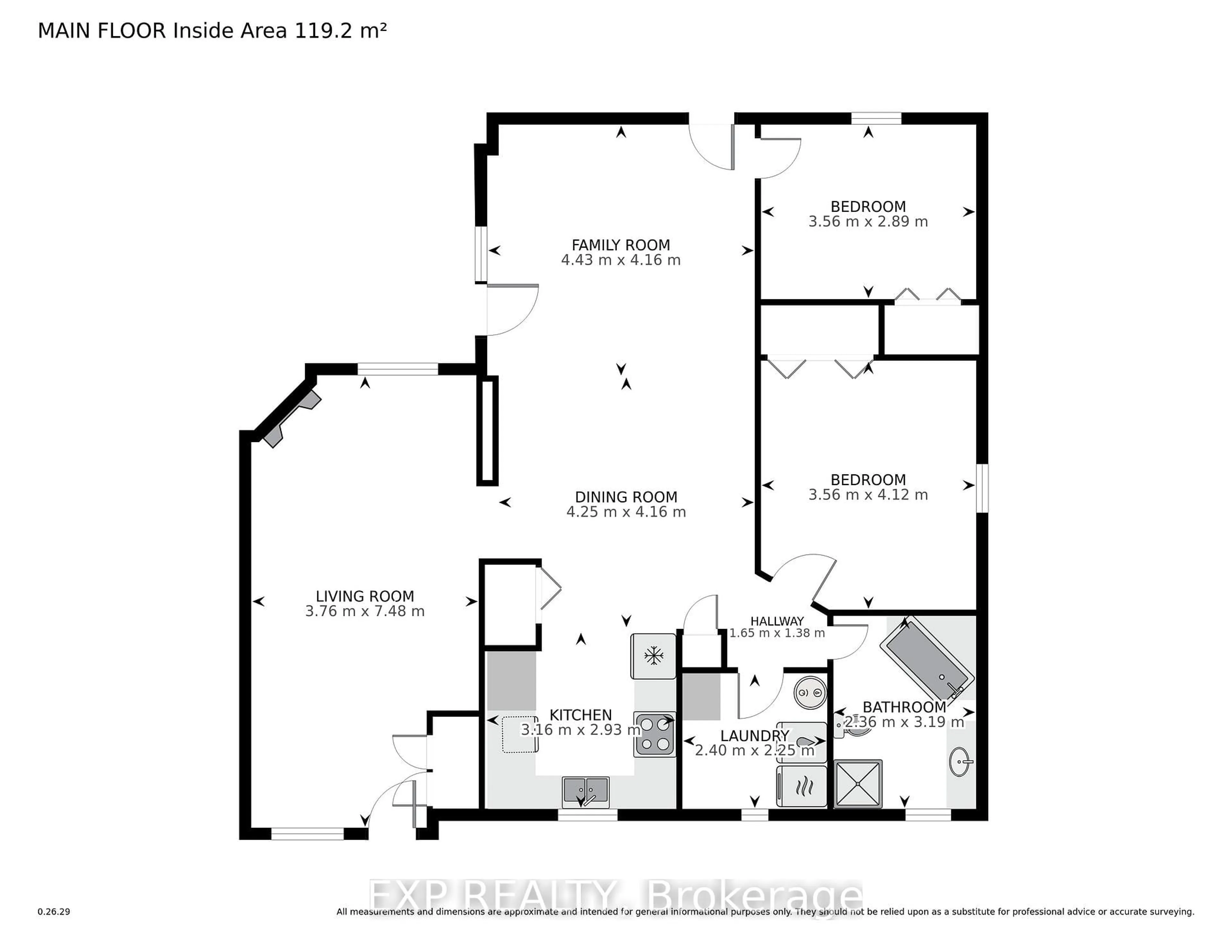 Floor plan for 141 Dyer St, Central Elgin Ontario N0L 1B0