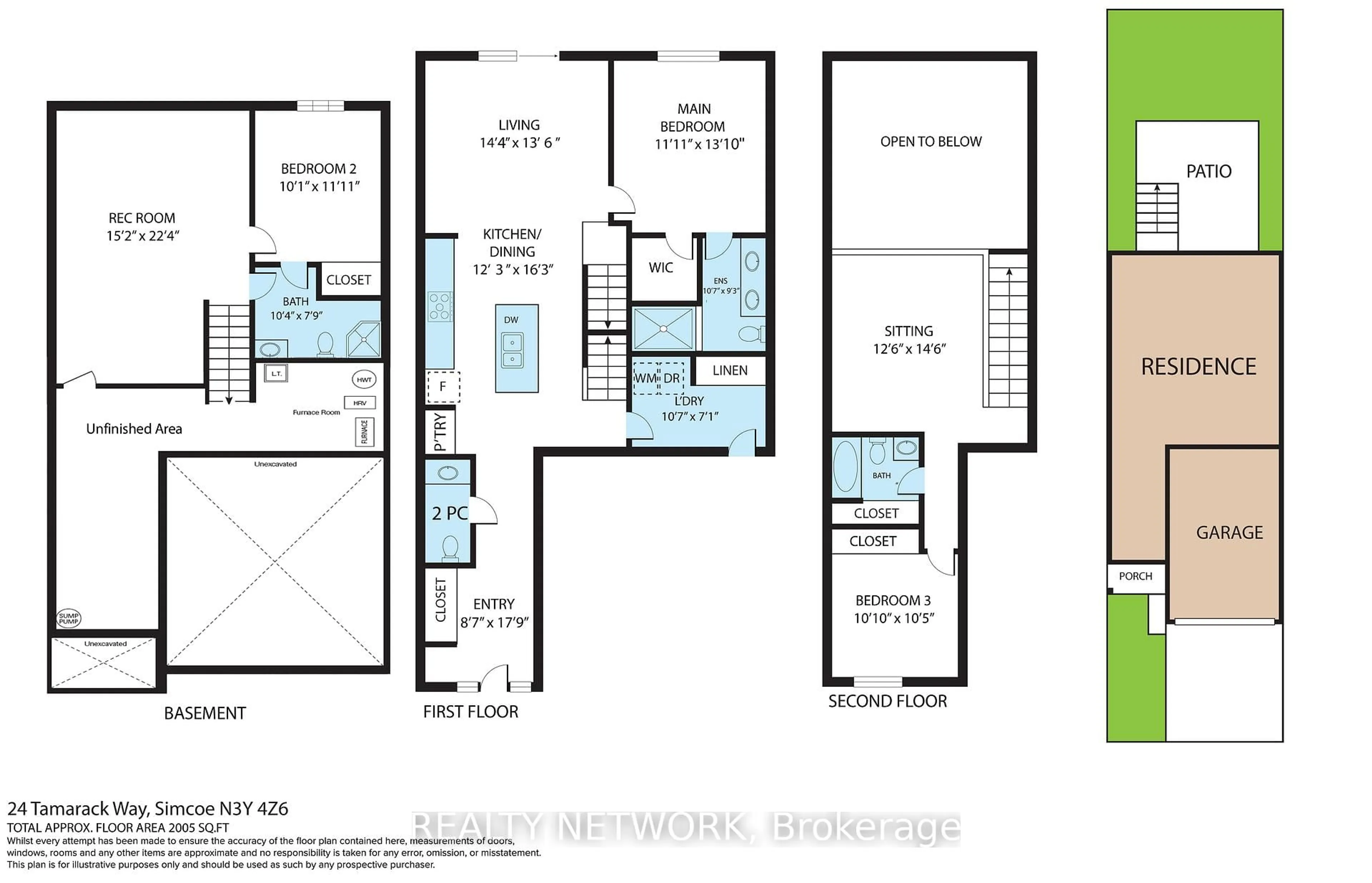 Floor plan for 24 Tamarack Way, Norfolk Ontario N3Y 4Z6