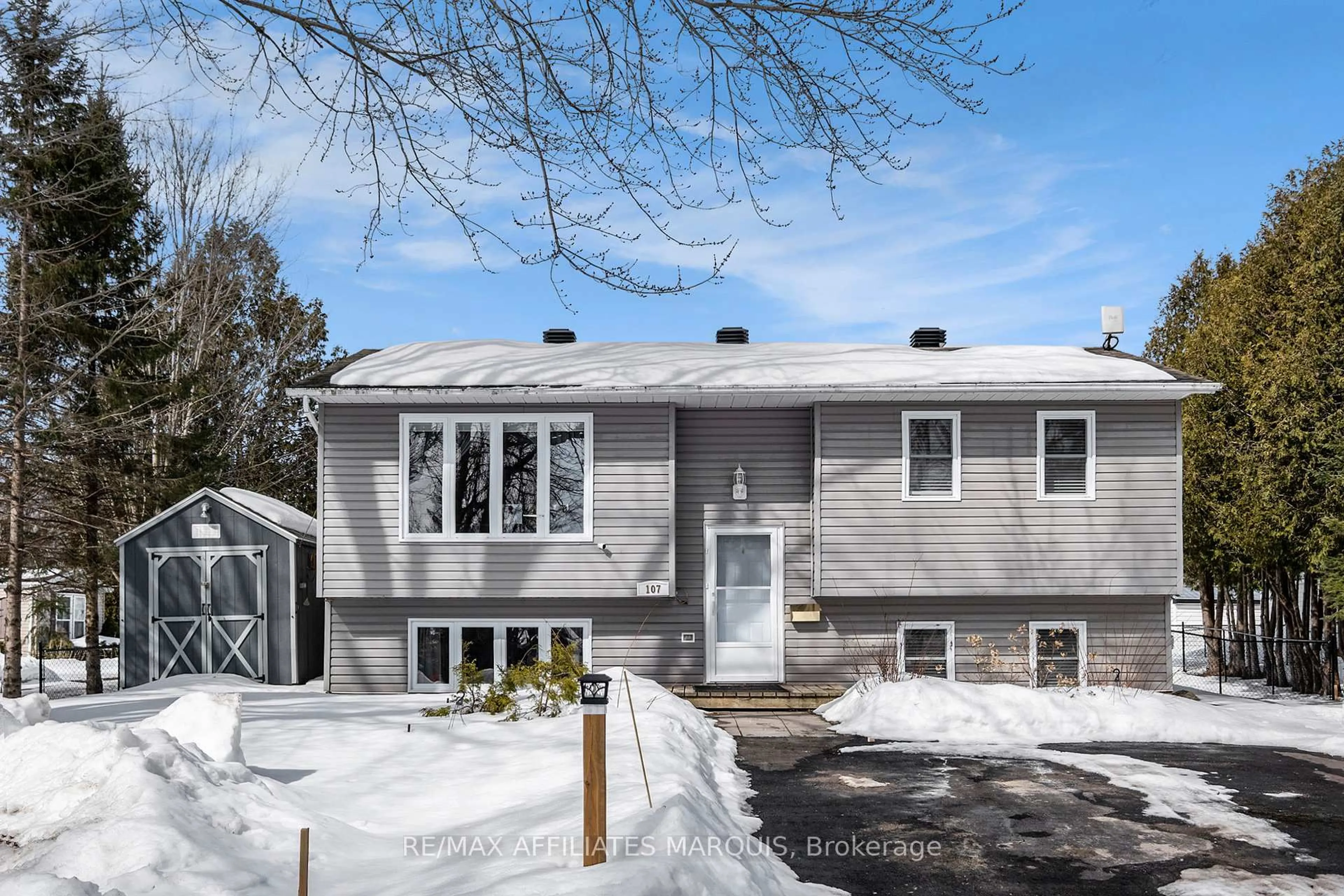 Home with vinyl exterior material, street for 26 Salmon Side Rd #107, Rideau Lakes Ontario K7A 4S5