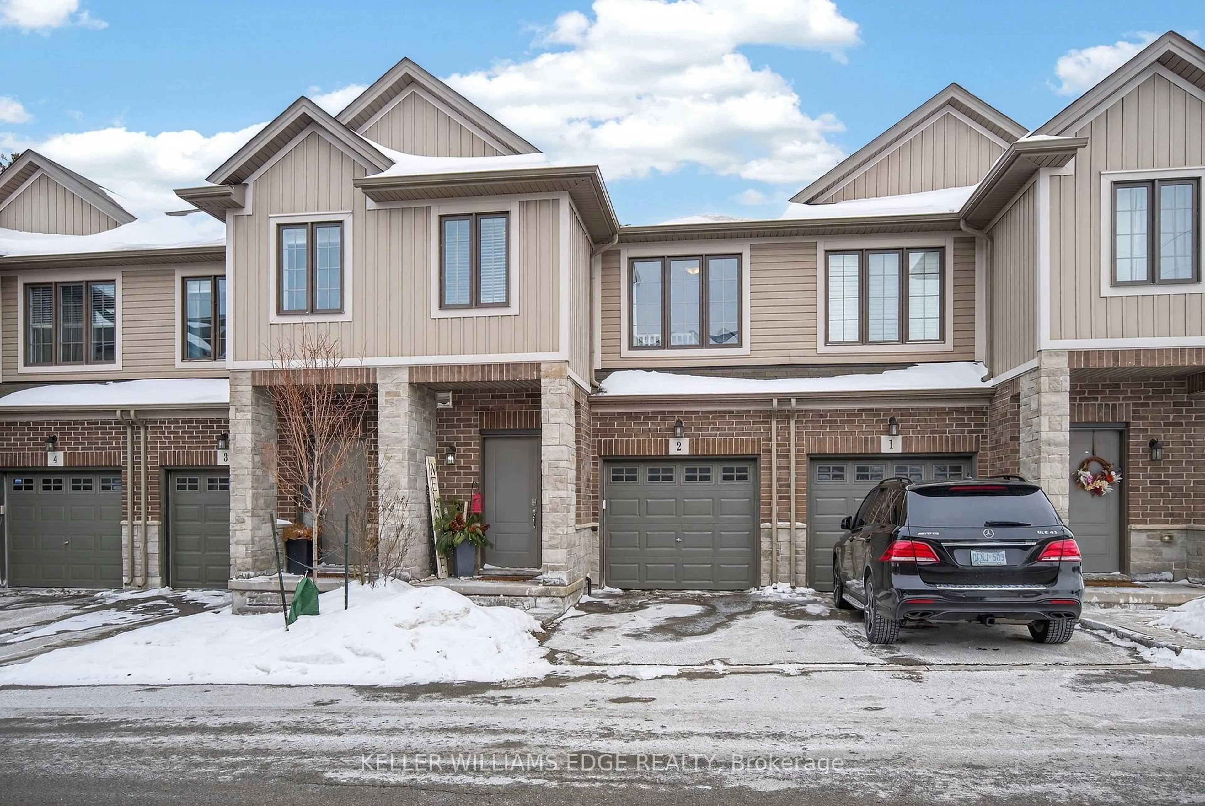 Home with brick exterior material, street for 377 GLANCASTER Rd #2, Hamilton Ontario L9G 0G4