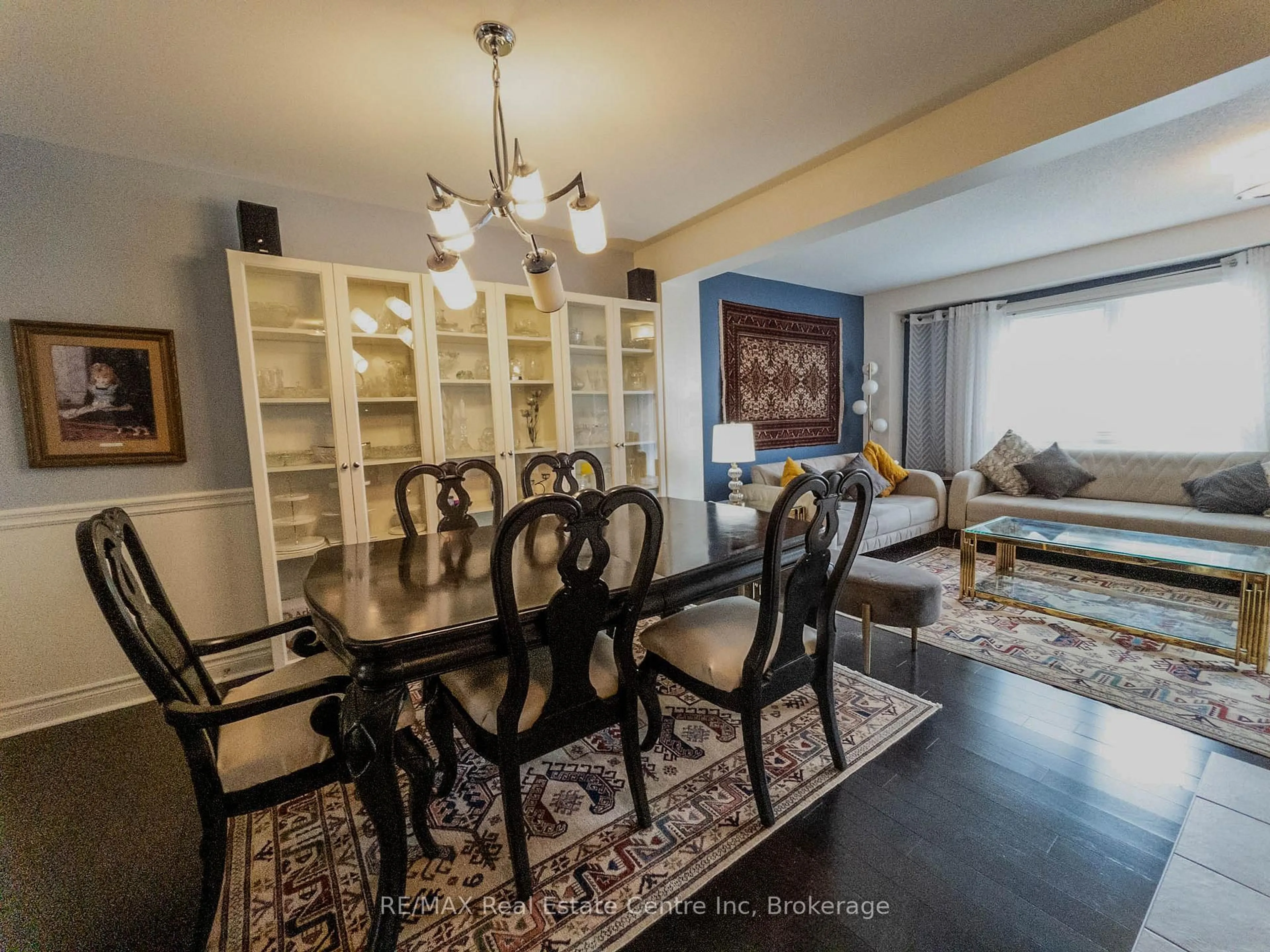 Dining room, wood/laminate floor for 1035 Victoria Rd #60, Guelph Ontario N1L 0H5