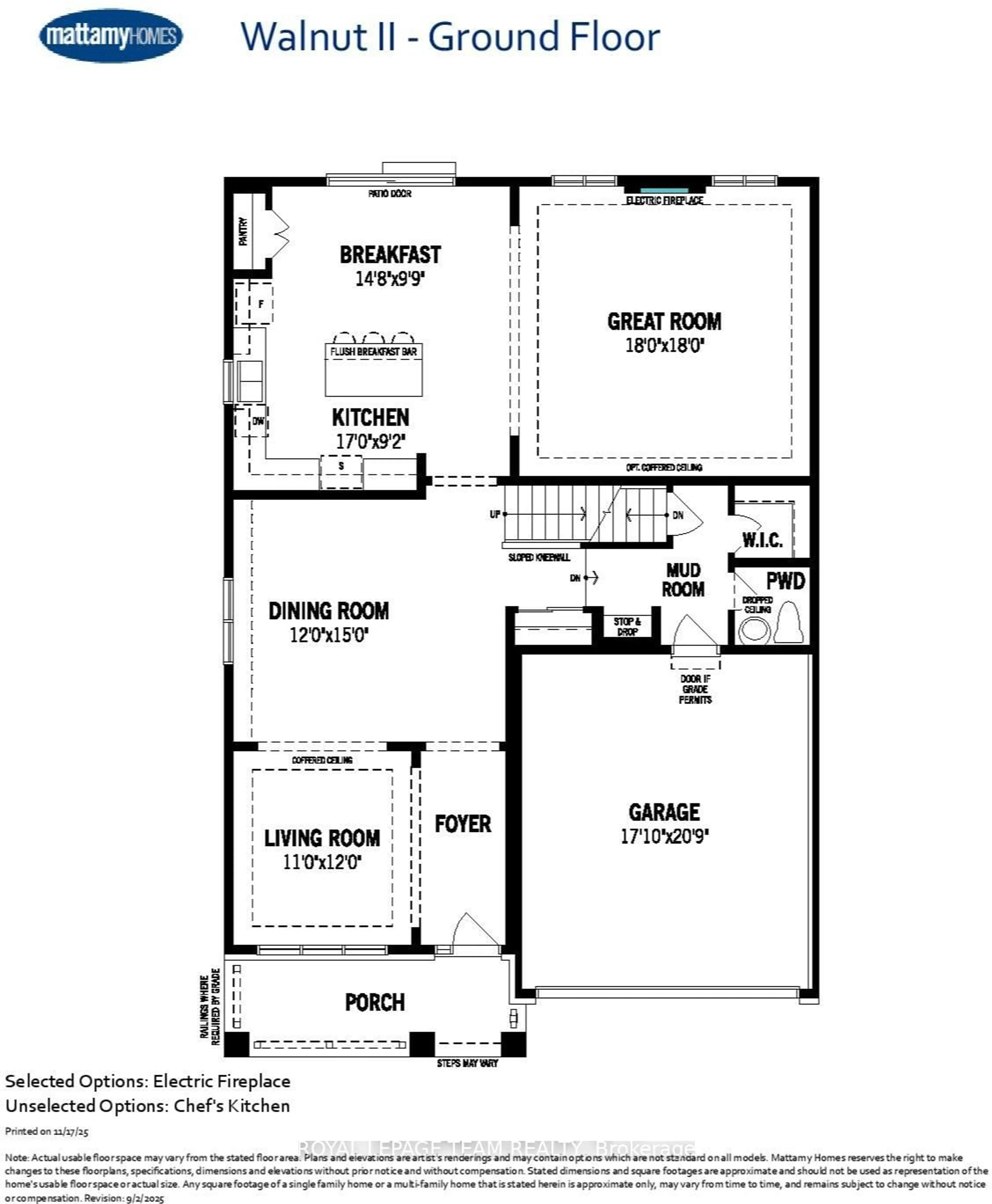 Floor plan for 219 Parsnip Mews, Richmond Ontario K0A 2Z0