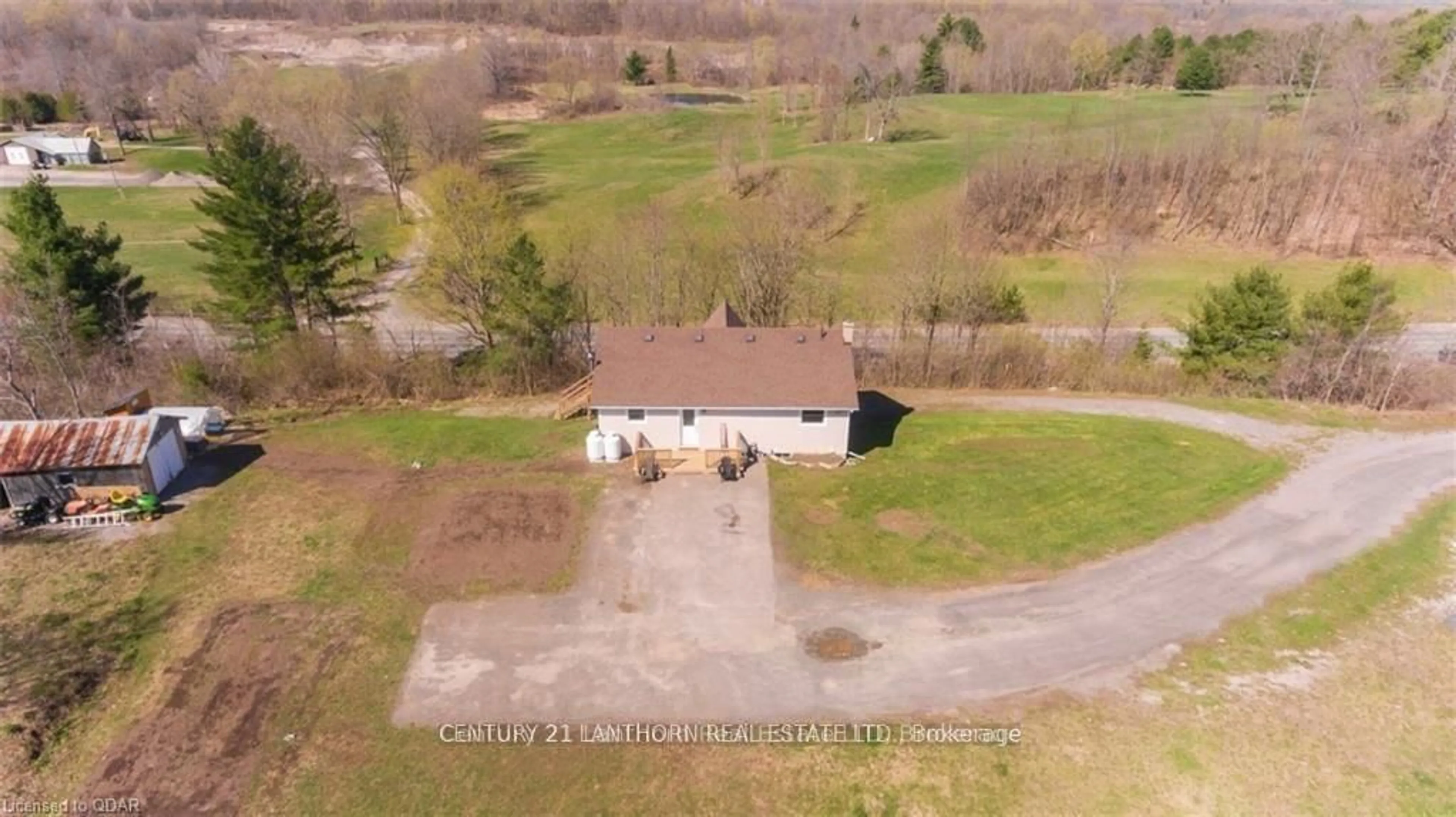 A pic from outside/outdoor area/front of a property/back of a property/a pic from drone, building for 656 A Cooper Rd, Madoc Ontario K0K 2K0