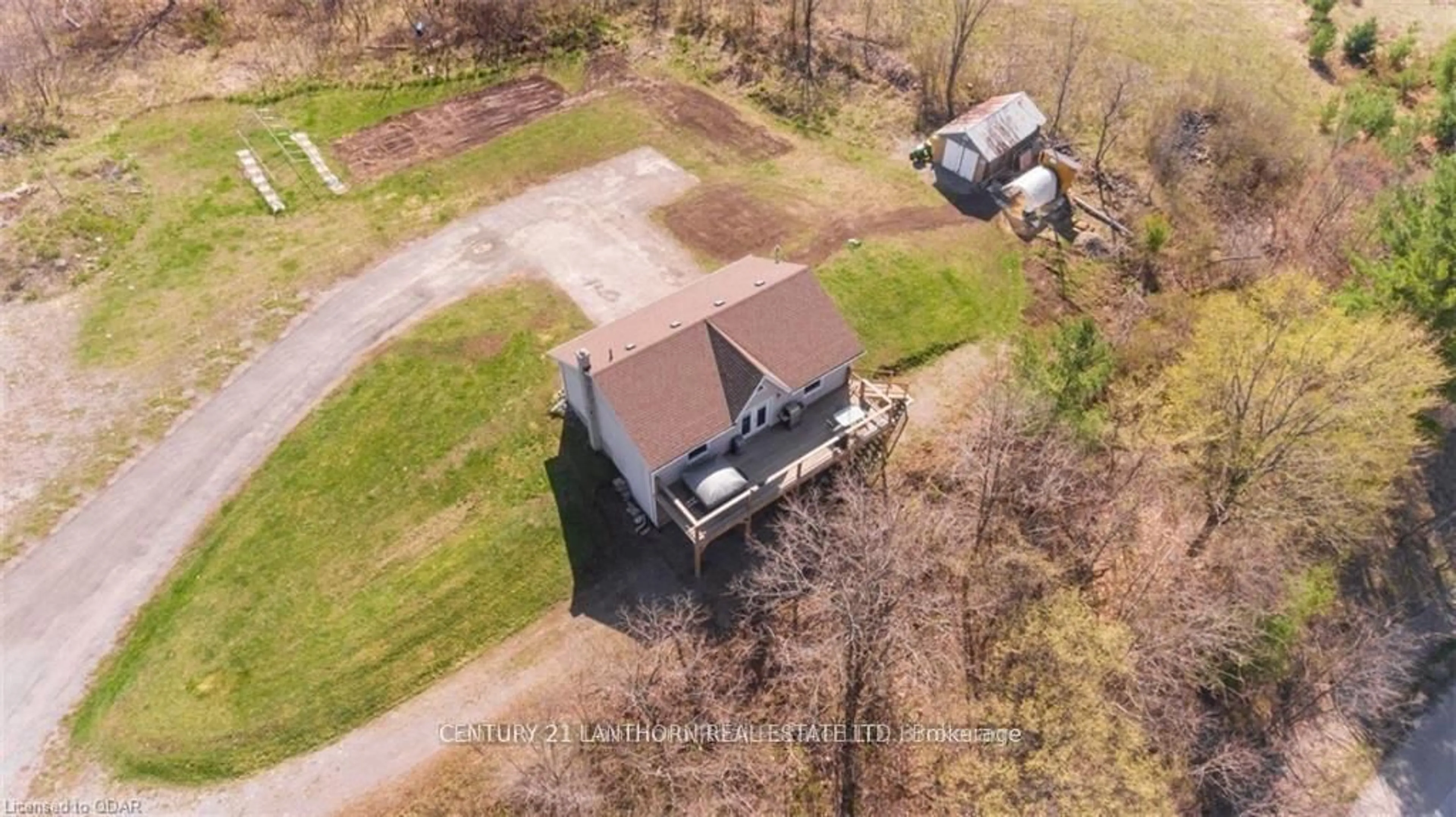 A pic from outside/outdoor area/front of a property/back of a property/a pic from drone, unknown for 656 A Cooper Rd, Madoc Ontario K0K 2K0