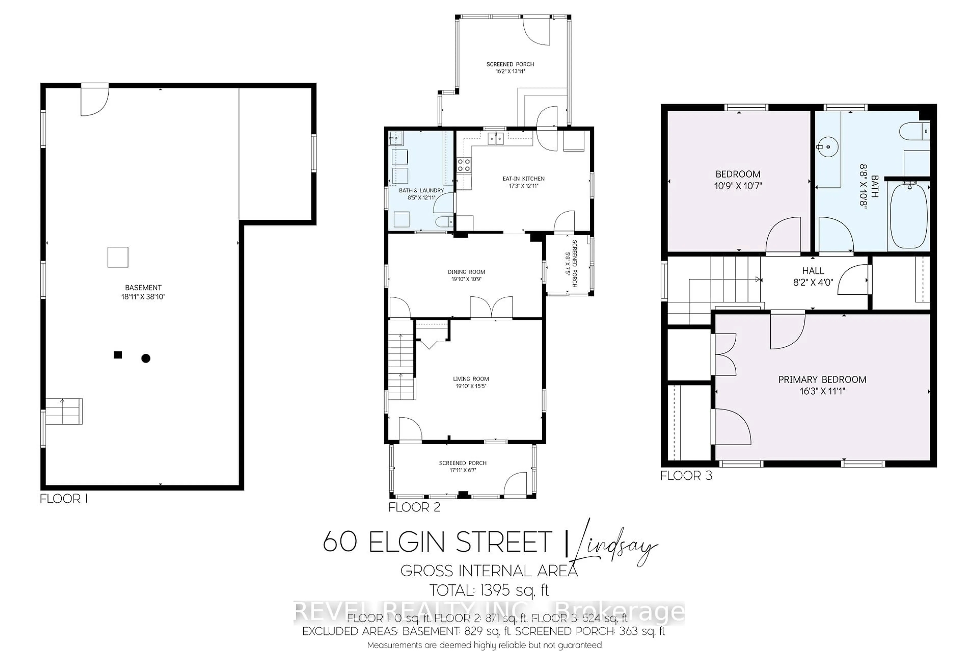 Floor plan for 60 Elgin St, Kawartha Lakes Ontario K9V 3W5