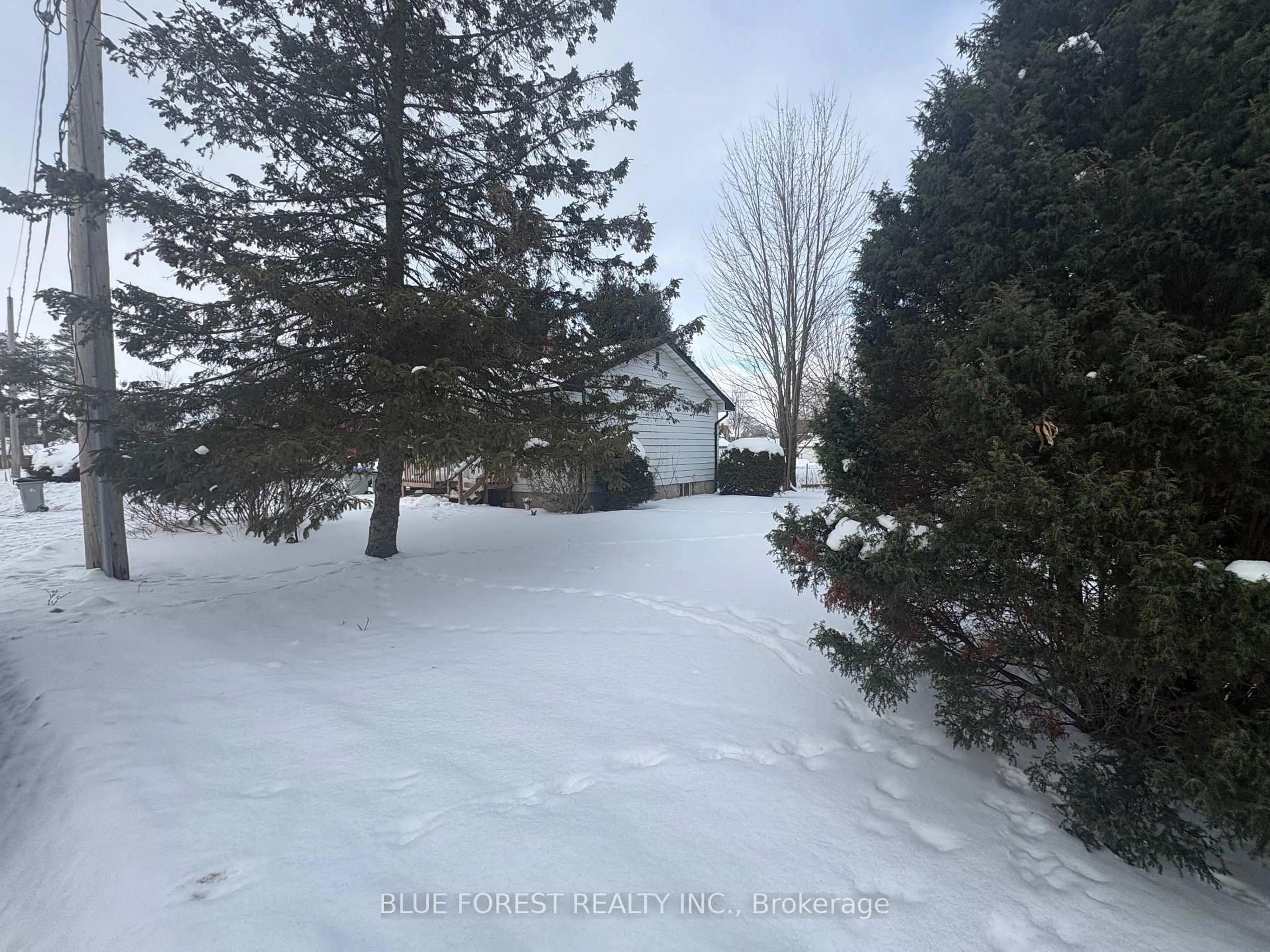 A pic from outside/outdoor area/front of a property/back of a property/a pic from drone, forest/trees view for 21 Mill Lane, Strathroy-Caradoc Ontario N7G 2B2