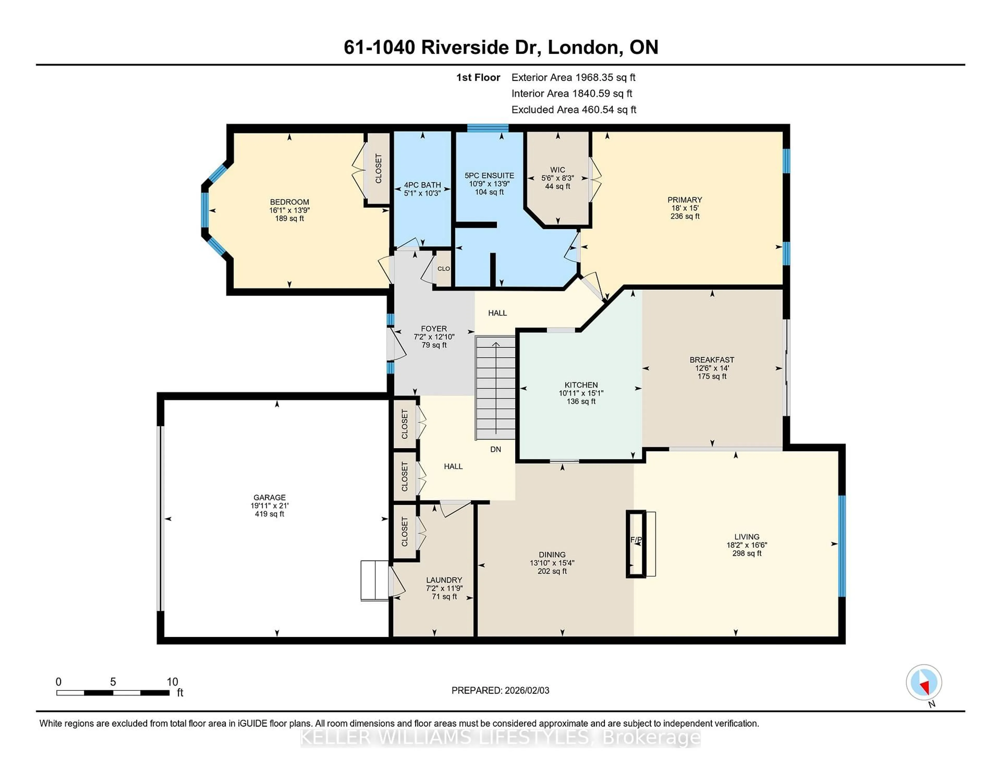 Floor plan for 1040 Riverside Dr #61, London North Ontario N6H 5N4