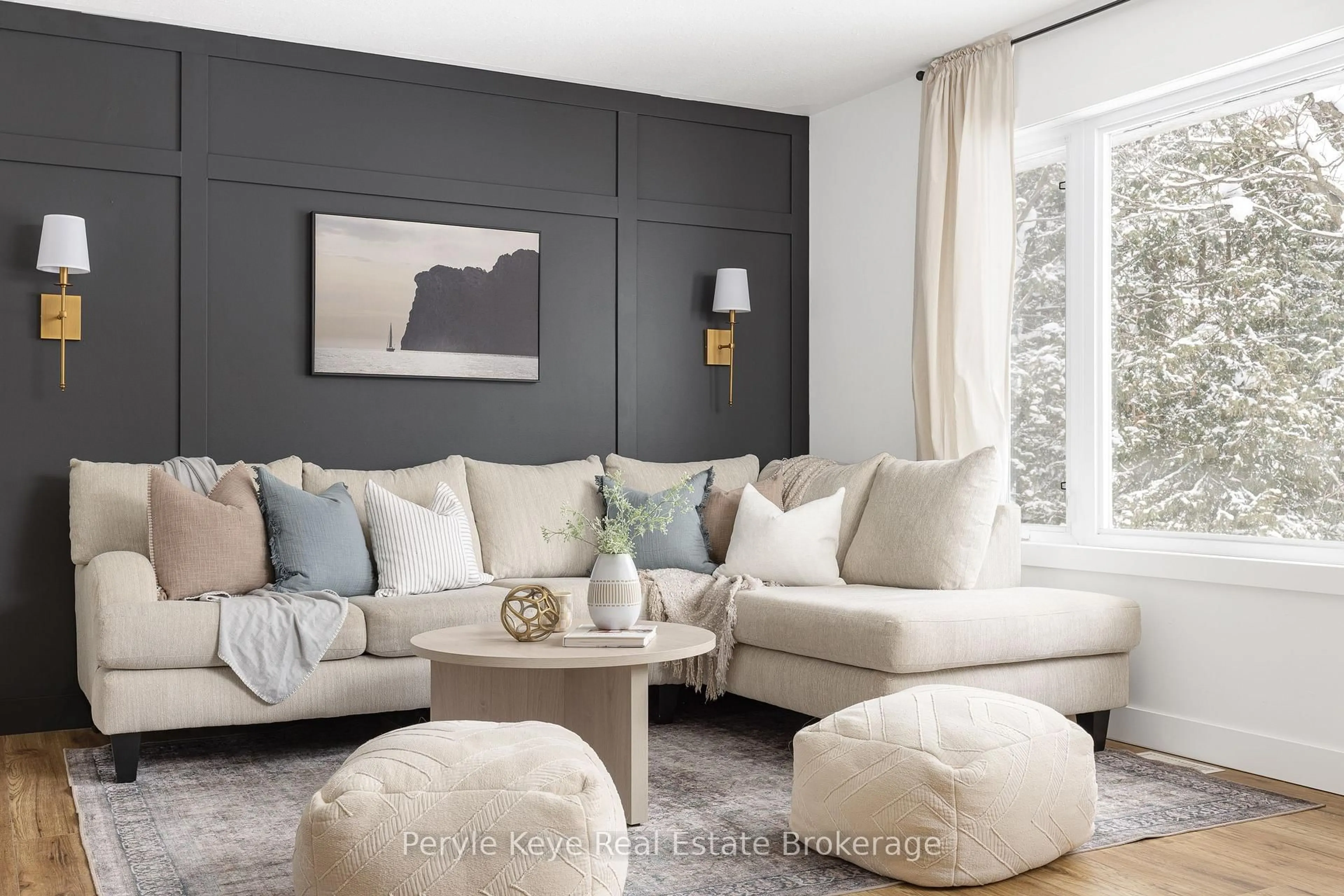 Living room with furniture, unknown for 84 James St, Burk's Falls Ontario P0A 1C0