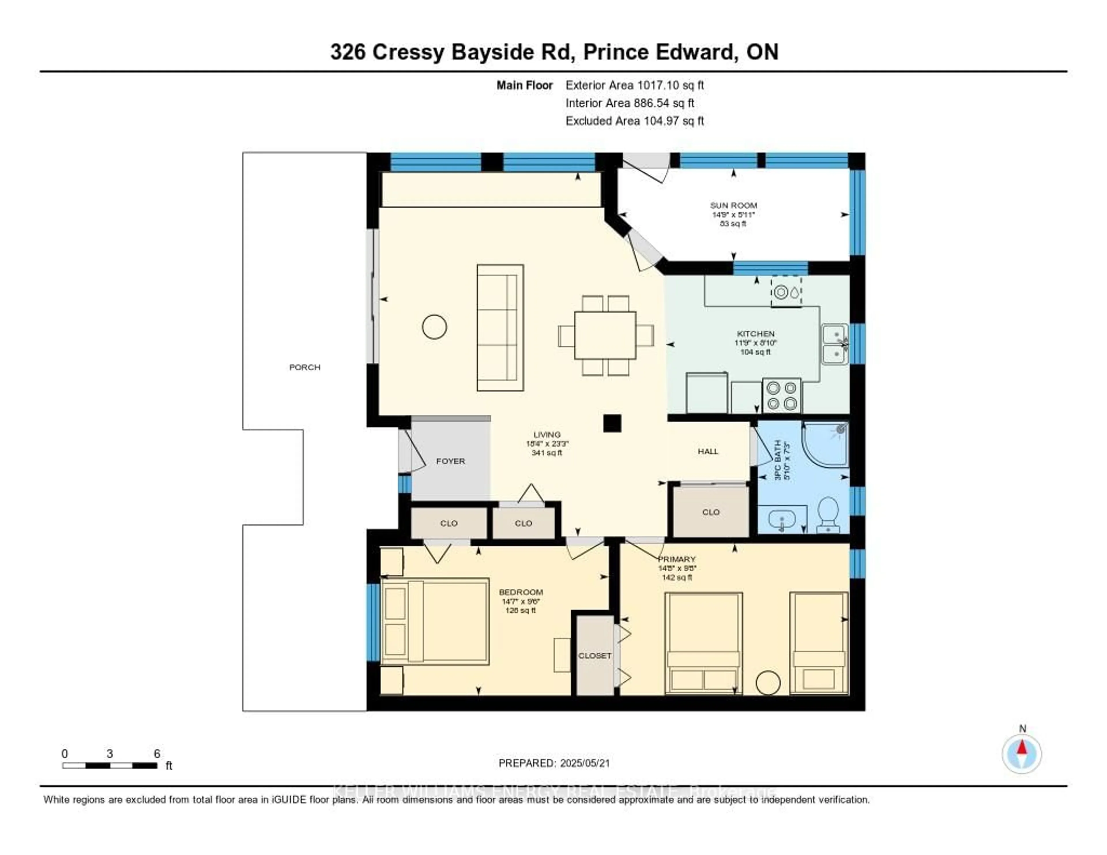 Floor plan for 326 Cressy Bayside Rd, Prince Edward County Ontario K0K 2T0