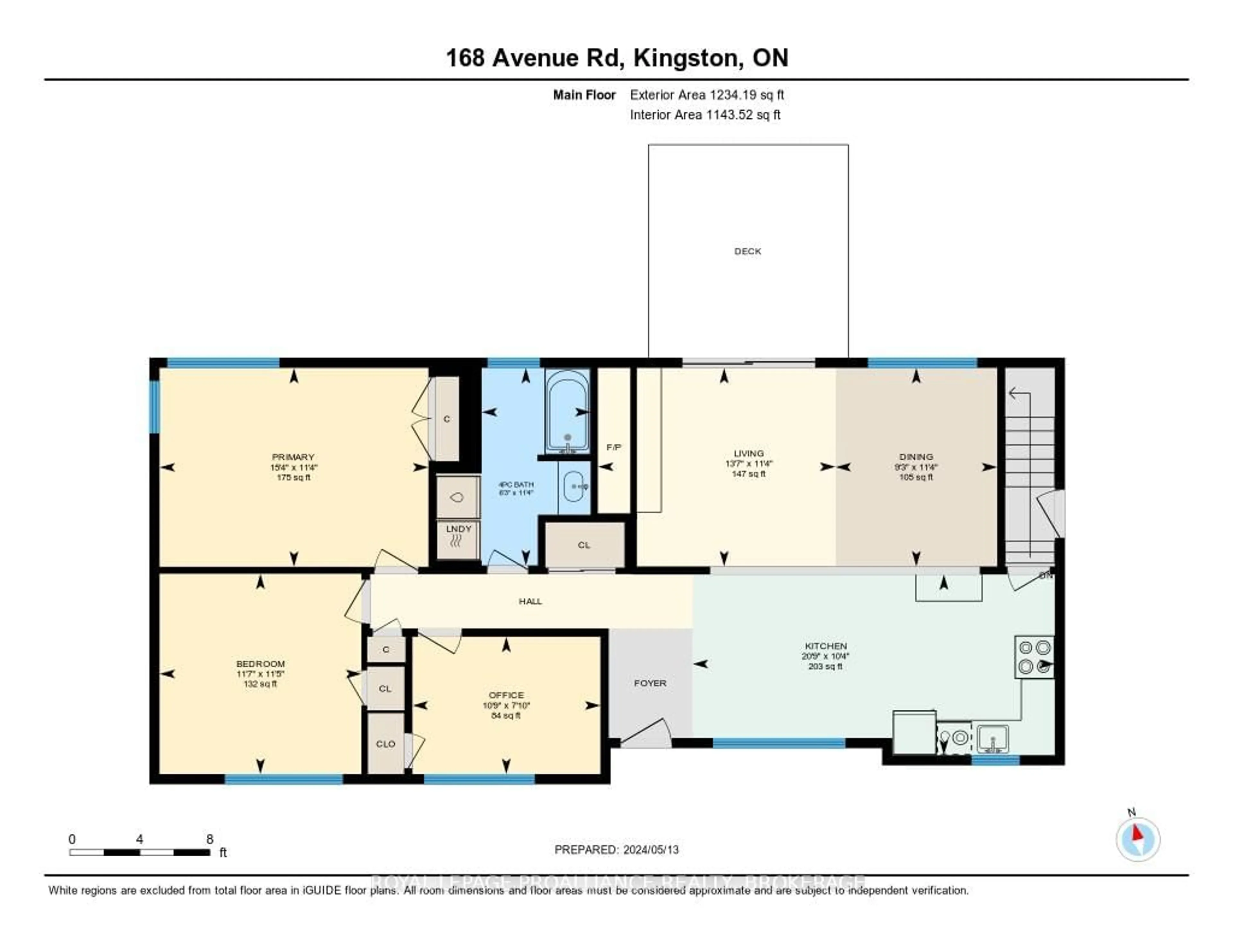 Floor plan for 168 Avenue Rd, Kingston Ontario K7M 1C5