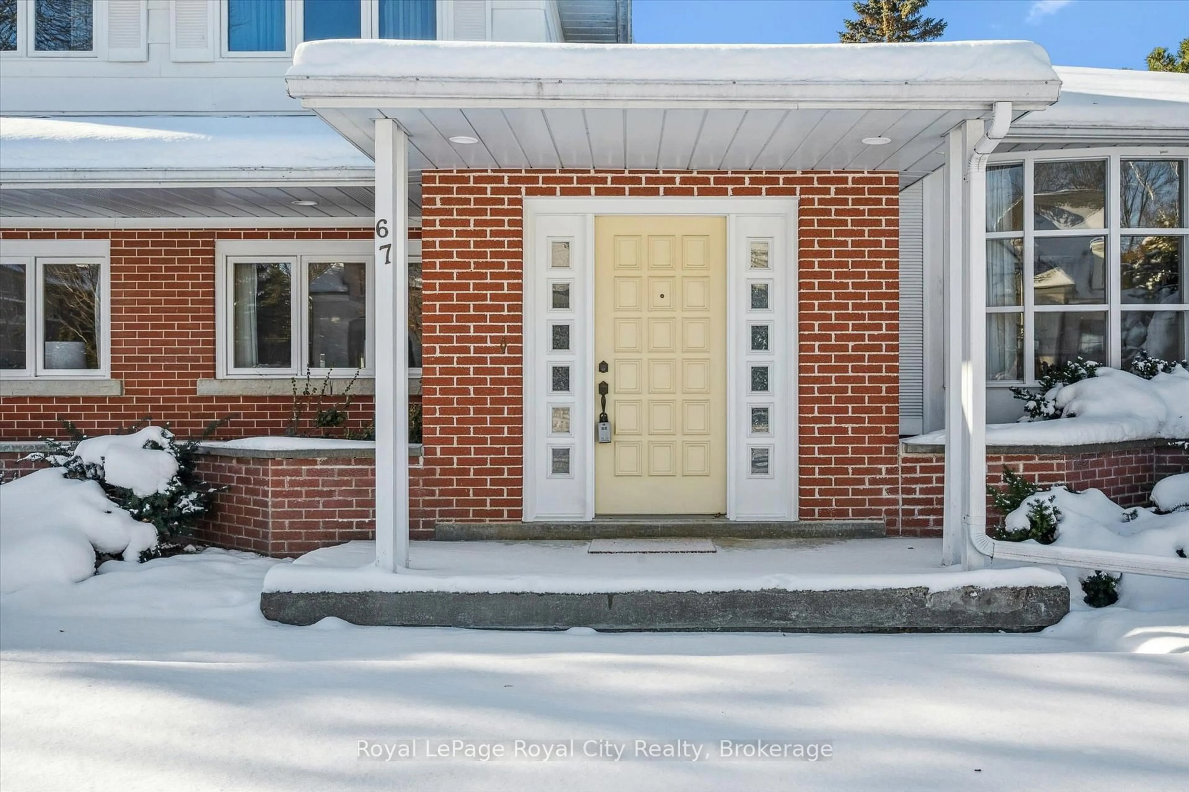 Home with brick exterior material, street for 67 Woodside Rd, Guelph Ontario N1G 2H1