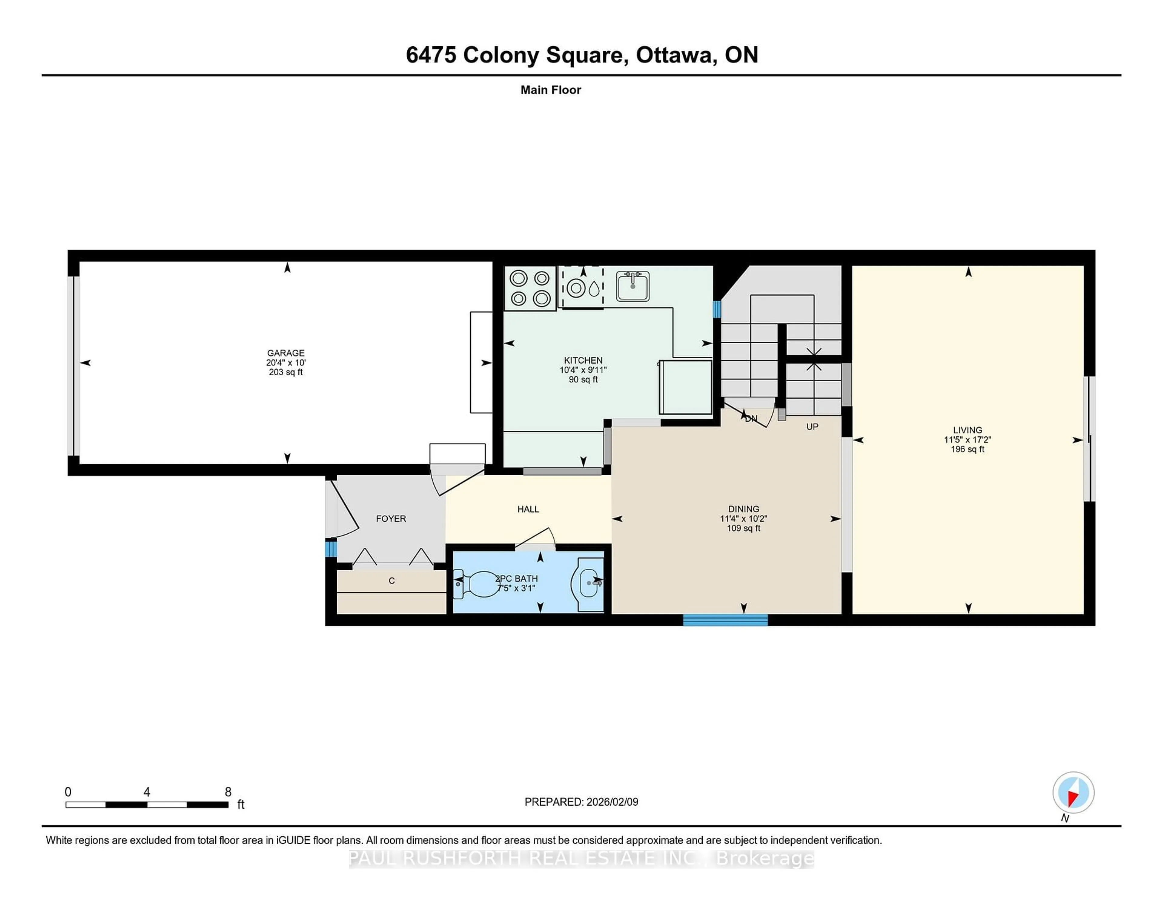 Floor plan for 6475 Colony Sq, Orleans Ontario K1C 3E1