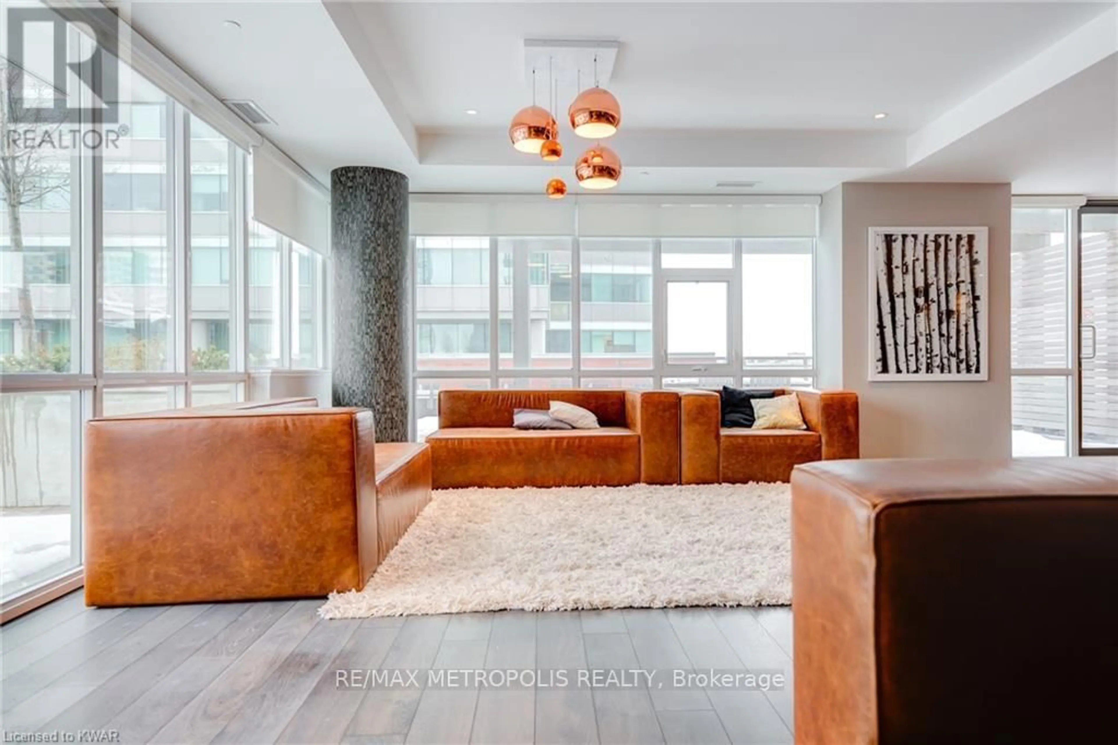 Living room with furniture, unknown for 85 Duke St #110, Kitchener Ontario N2G 1A6