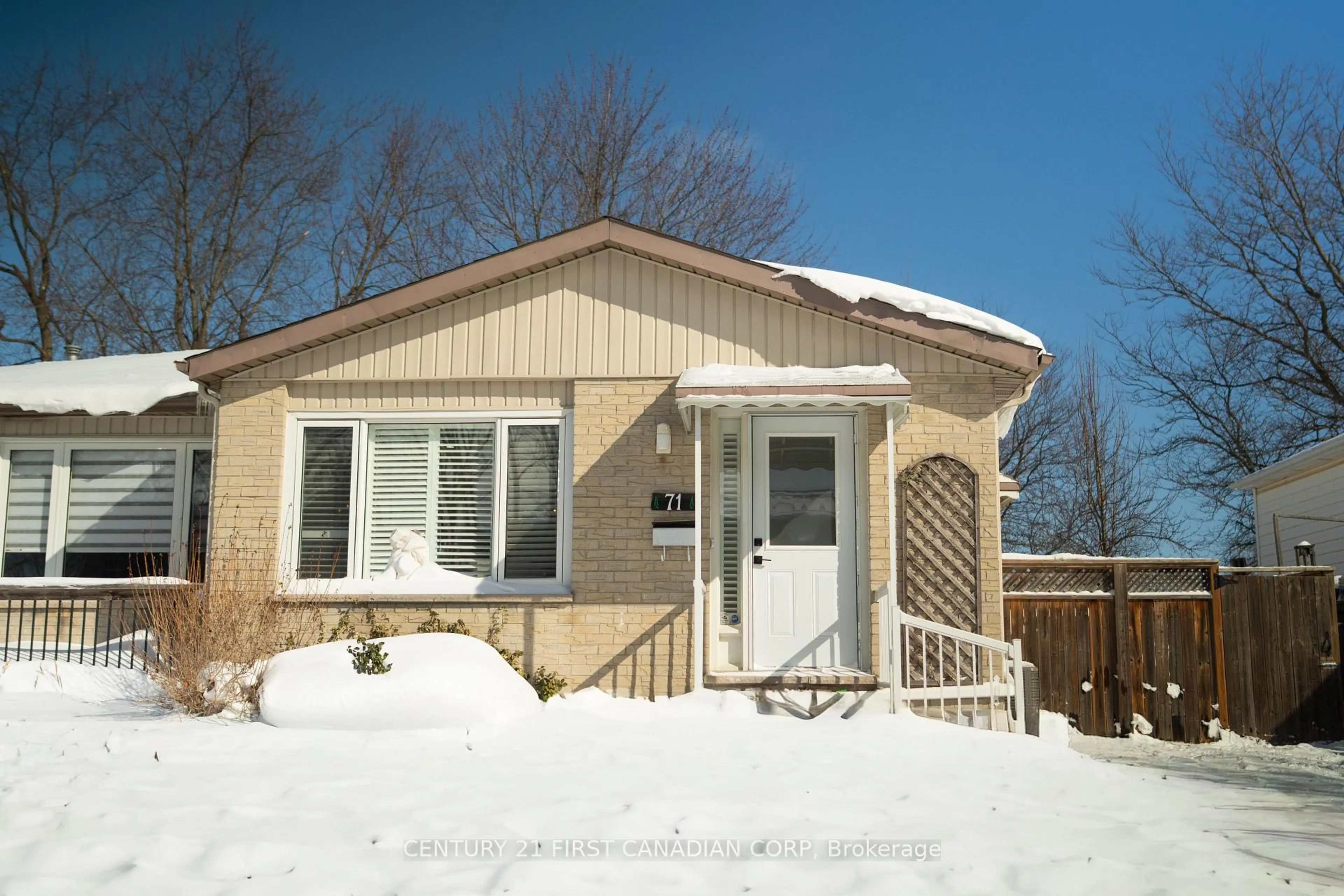 Home with vinyl exterior material, street for 71 Adswood Rd, London South Ontario N6E 2W2