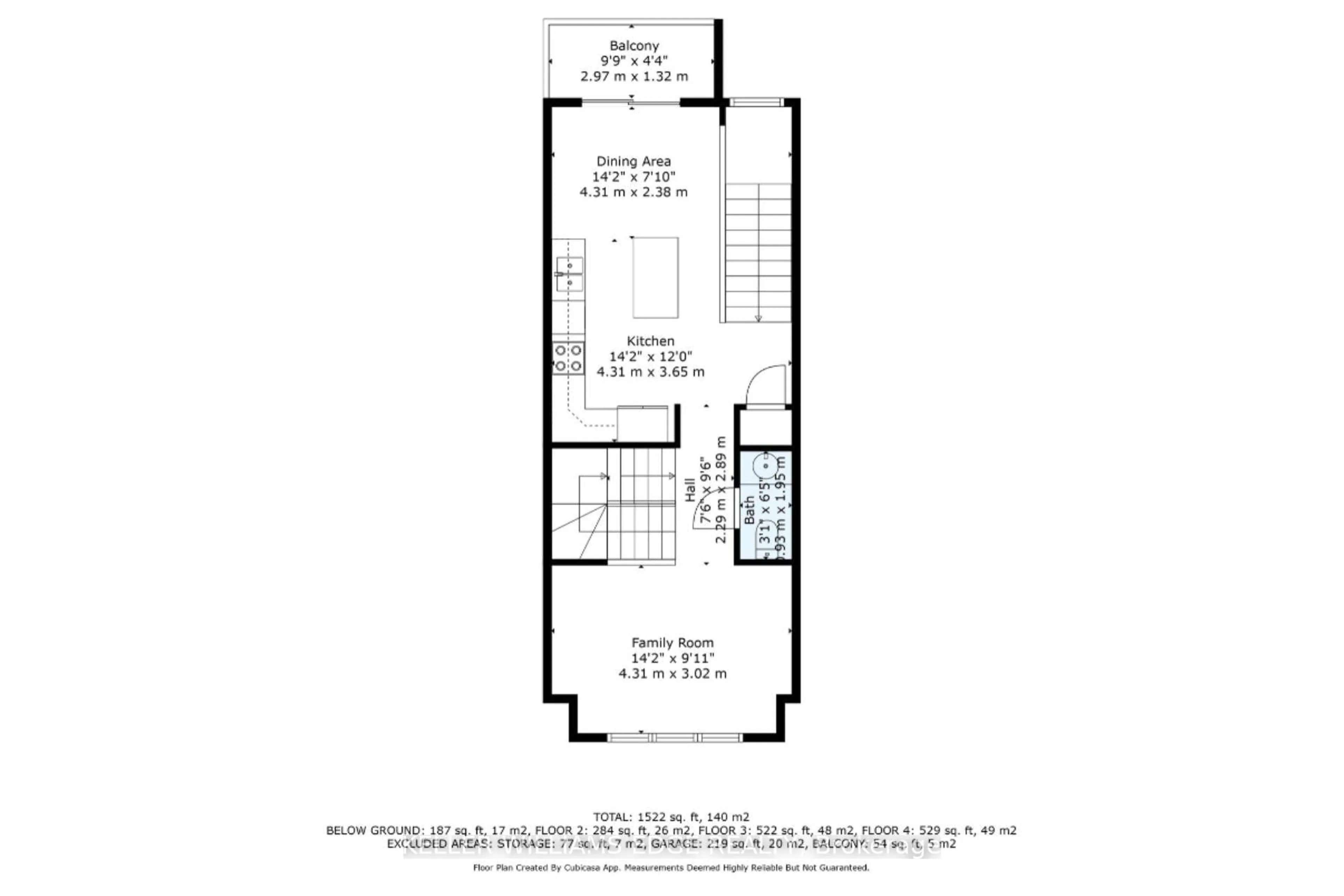 Floor plan for 383 Dundas St #3, Hamilton Ontario L8B 1X6