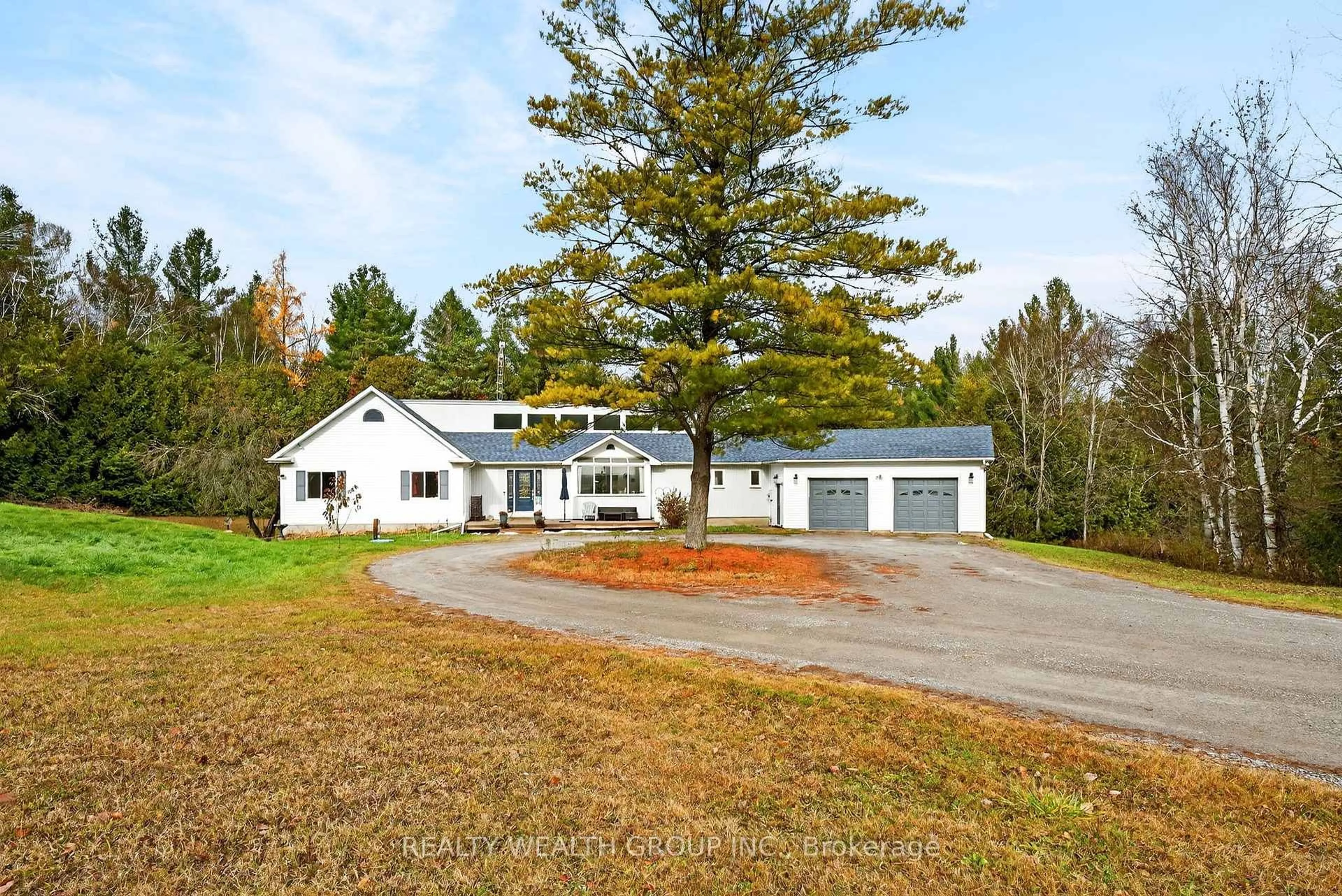 A pic from outside/outdoor area/front of a property/back of a property/a pic from drone, unknown for 20 Syer Line, Cavan Monaghan Ontario K0L 1V0