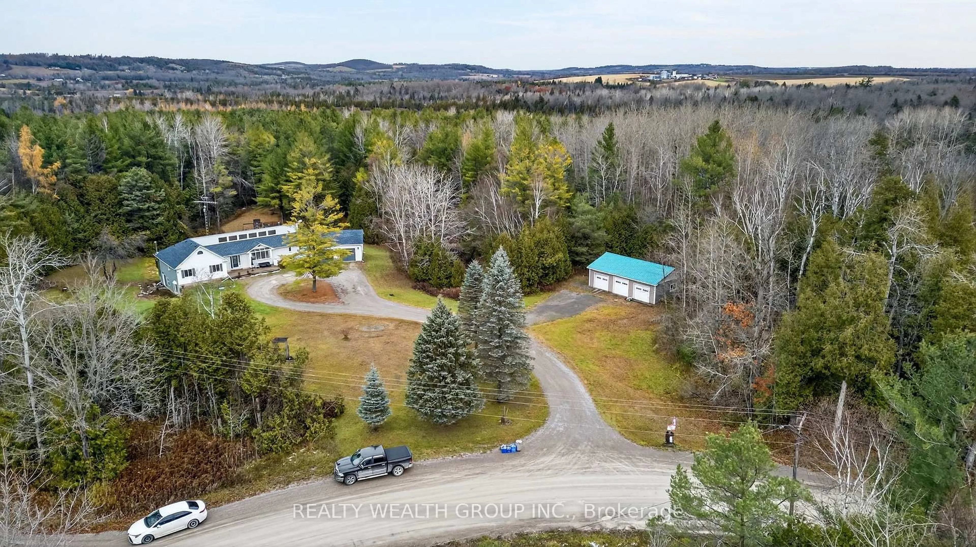 A pic from outside/outdoor area/front of a property/back of a property/a pic from drone, unknown for 20 Syer Line, Cavan Monaghan Ontario K0L 1V0