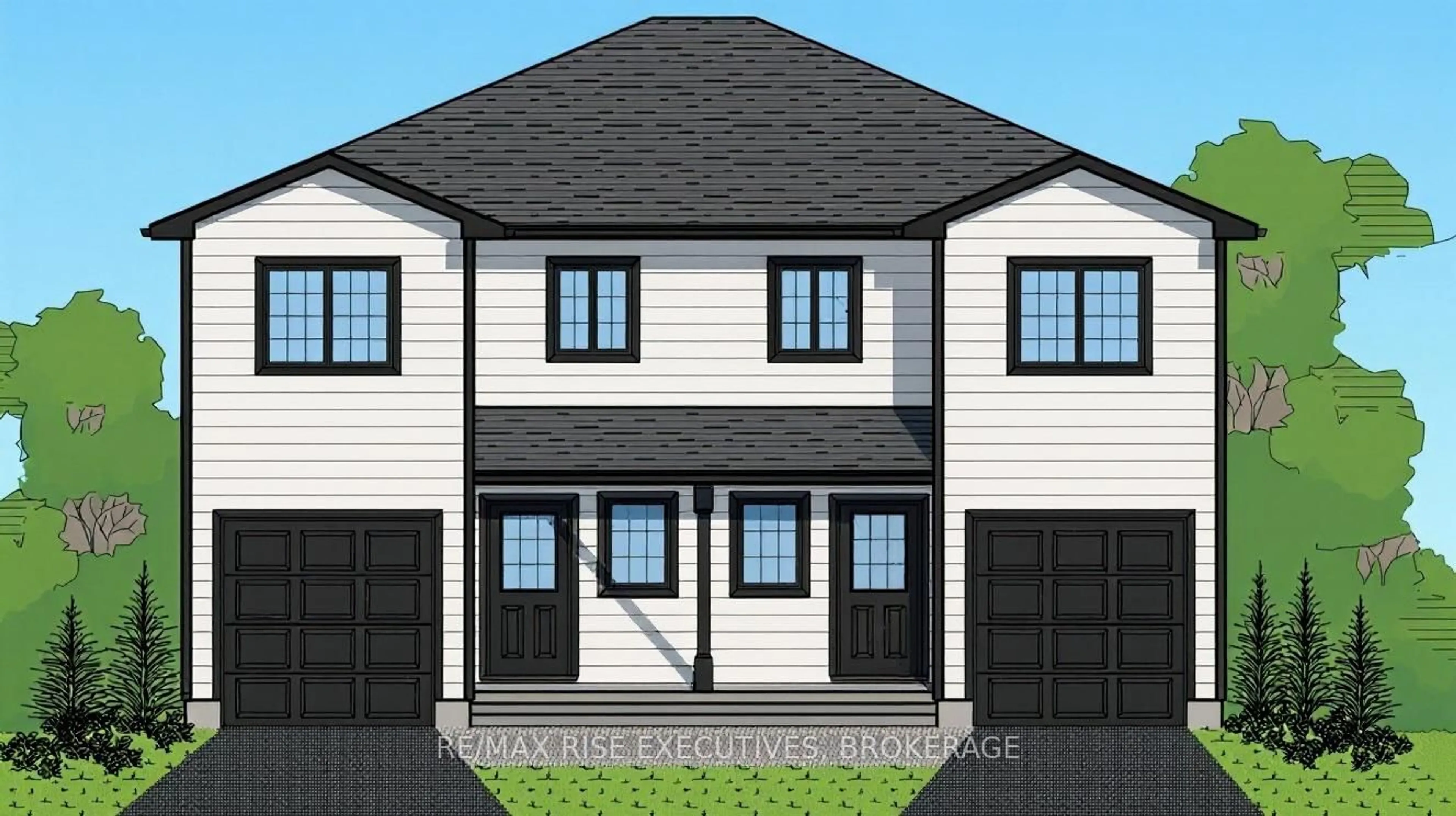 Home with brick exterior material, street for 25R Fields Way, Bissett Creek Ontario K0H 2H0