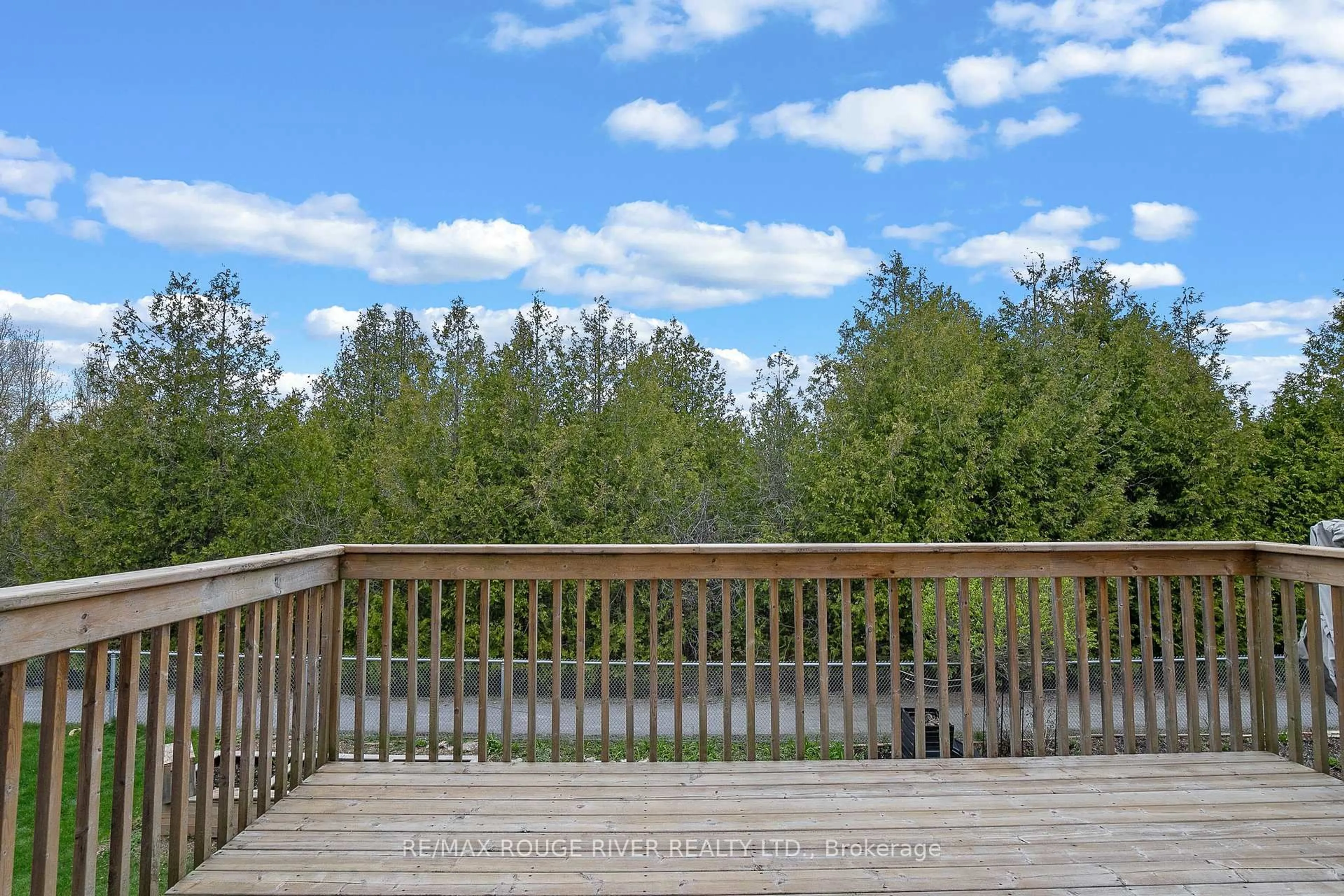 Patio, forest/trees view for 78 Cook St, Kawartha Lakes Ontario K9V 0C7