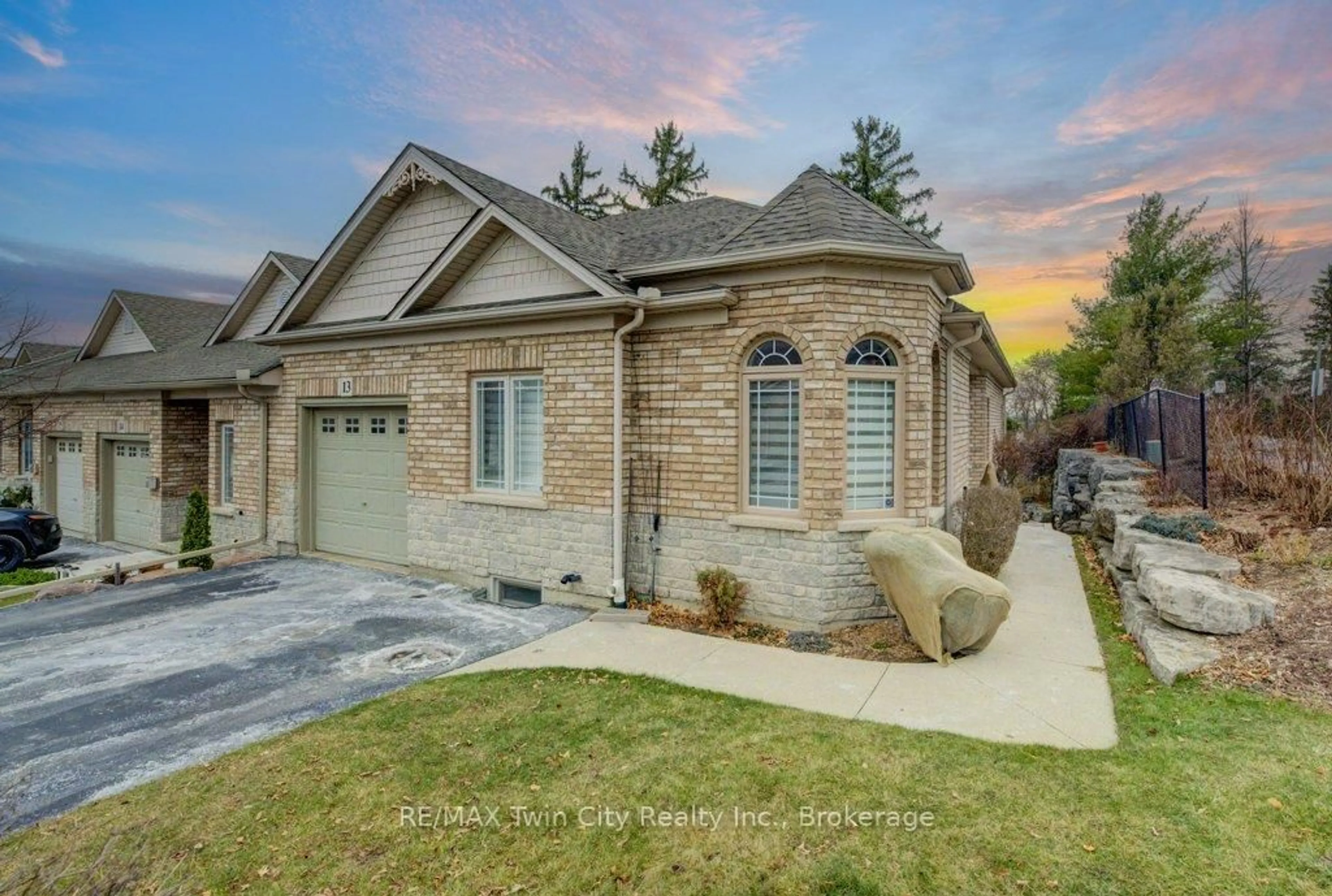 Home with brick exterior material, street for 10 Cobblestone Dr #13, Brant Ontario N3L 4G8