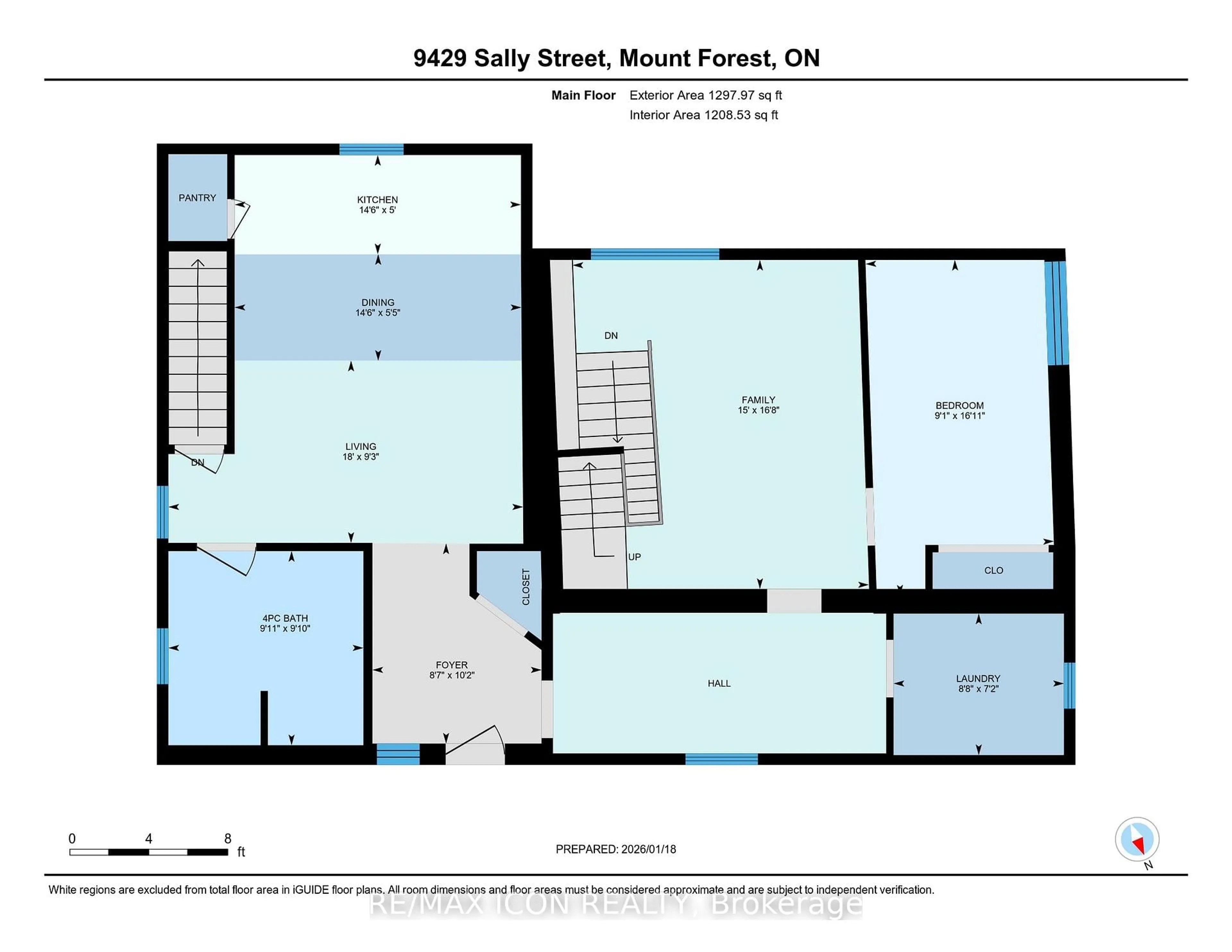 Floor plan for 9429 Sally St, Wellington North Ontario N0G 2L0