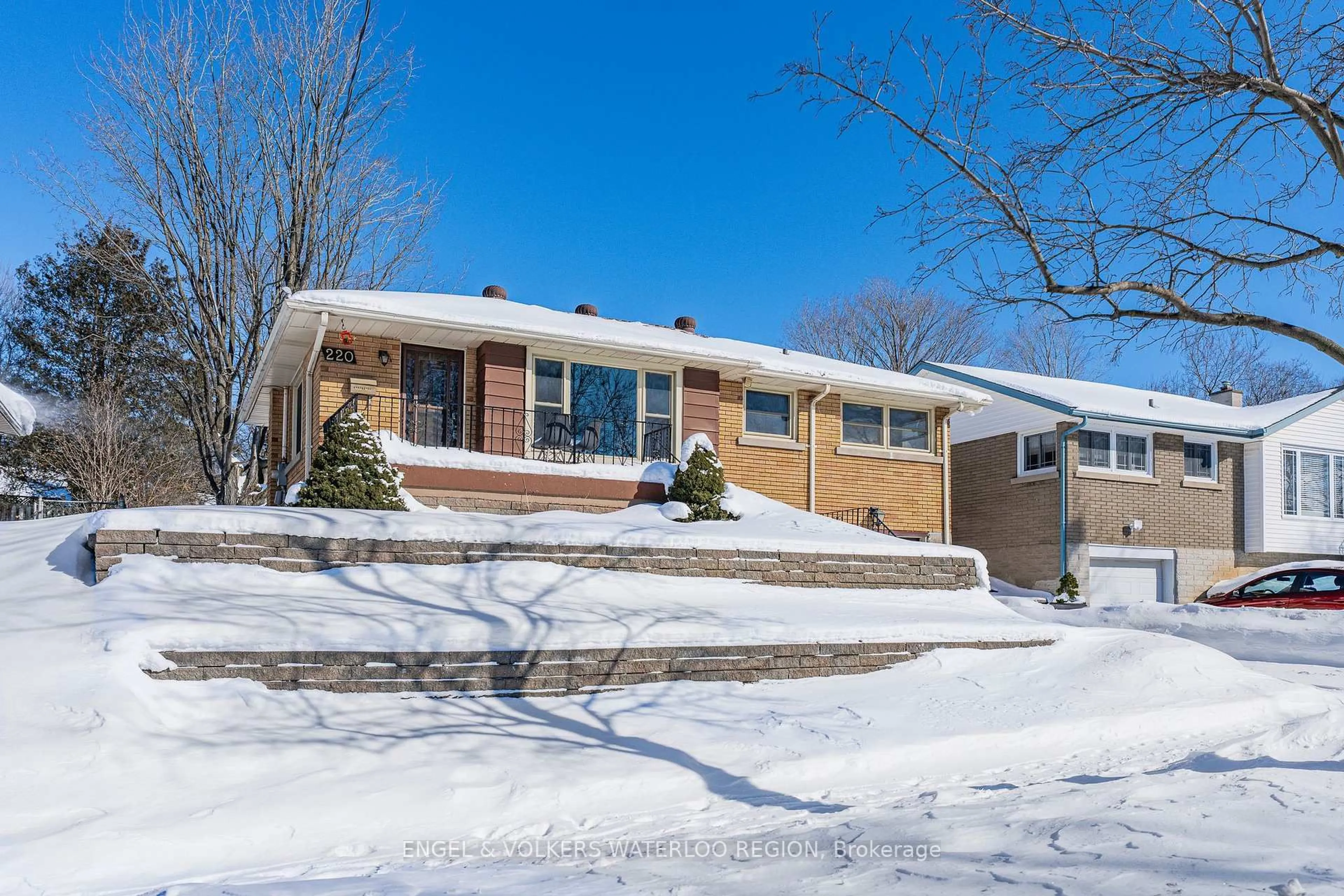 Home with brick exterior material, street for 220 Clark Ave, Kitchener Ontario N2C 1Y5