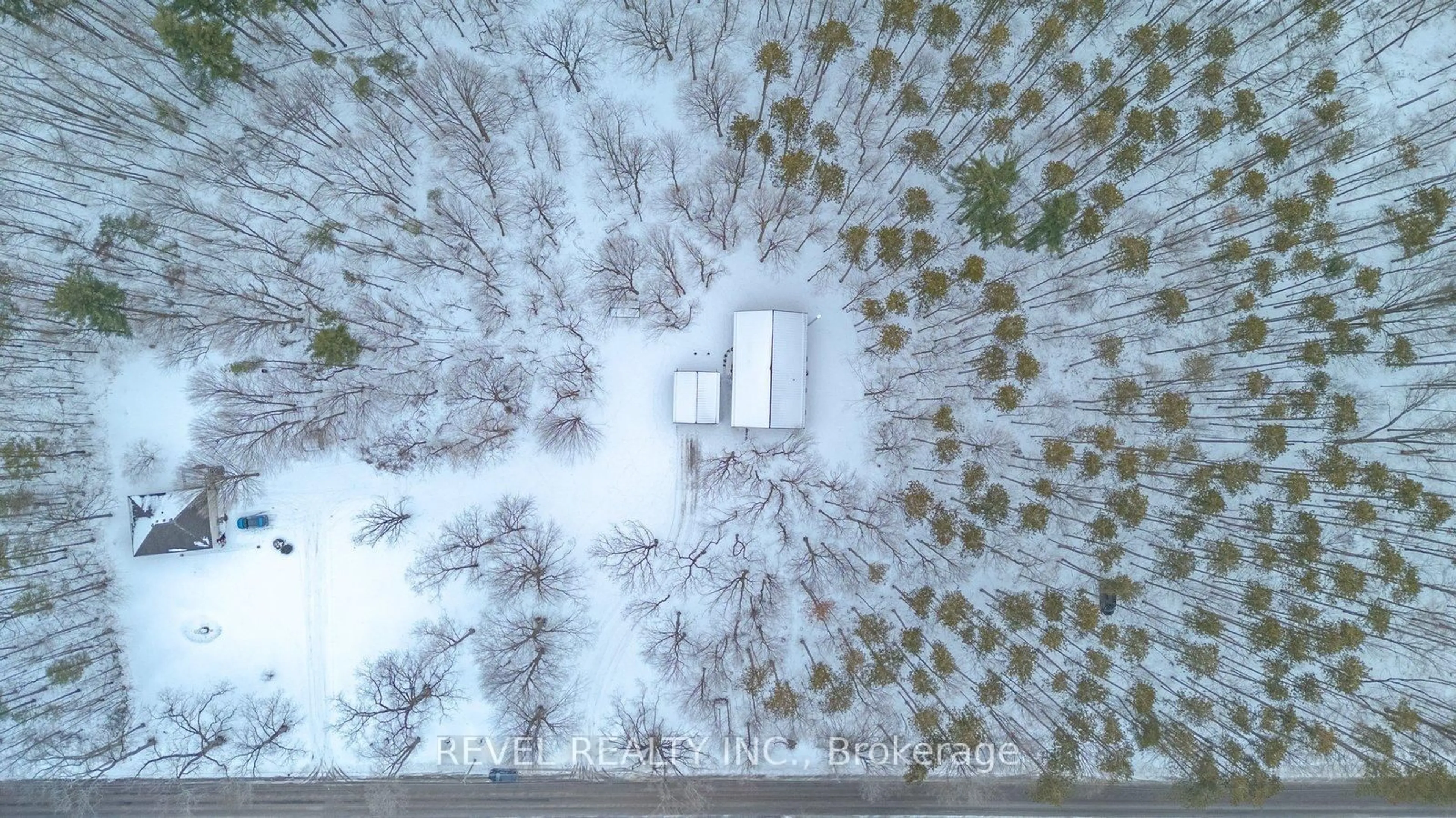 A pic from outside/outdoor area/front of a property/back of a property/a pic from drone, forest/trees view for 1498 12th Concession Rd, Norfolk Ontario N0E 1G0