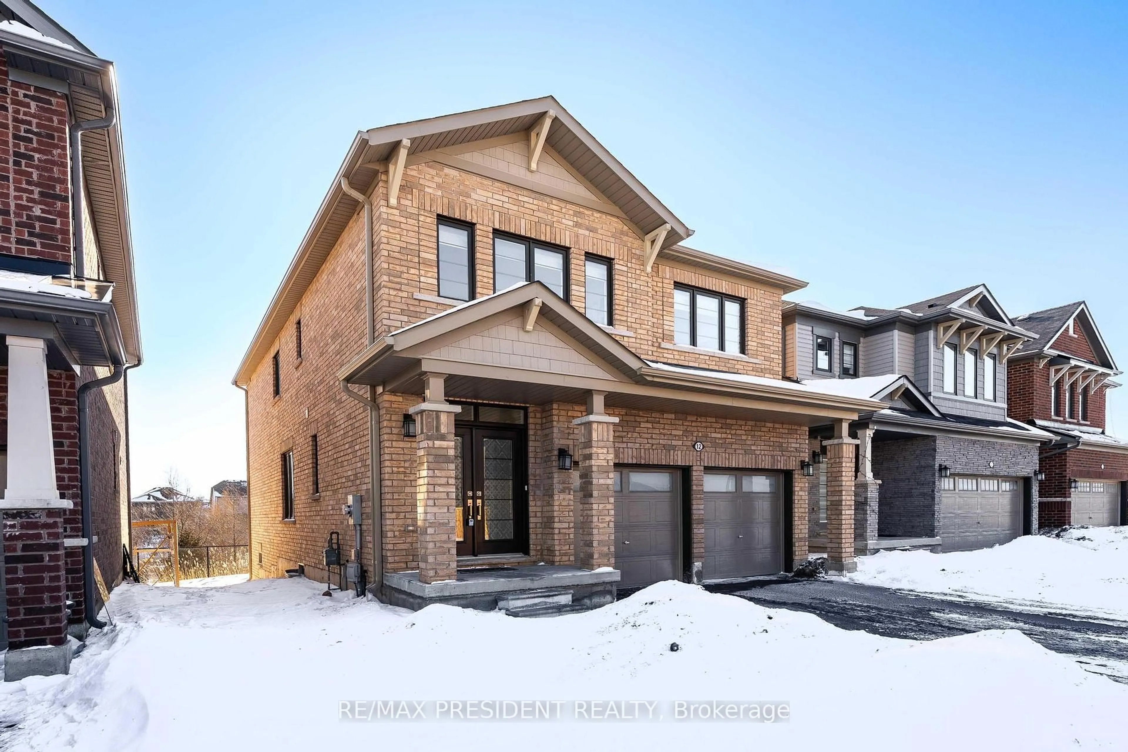 Home with brick exterior material, street for 12 Midhurst Hts, Hamilton Ontario L8J 0K9