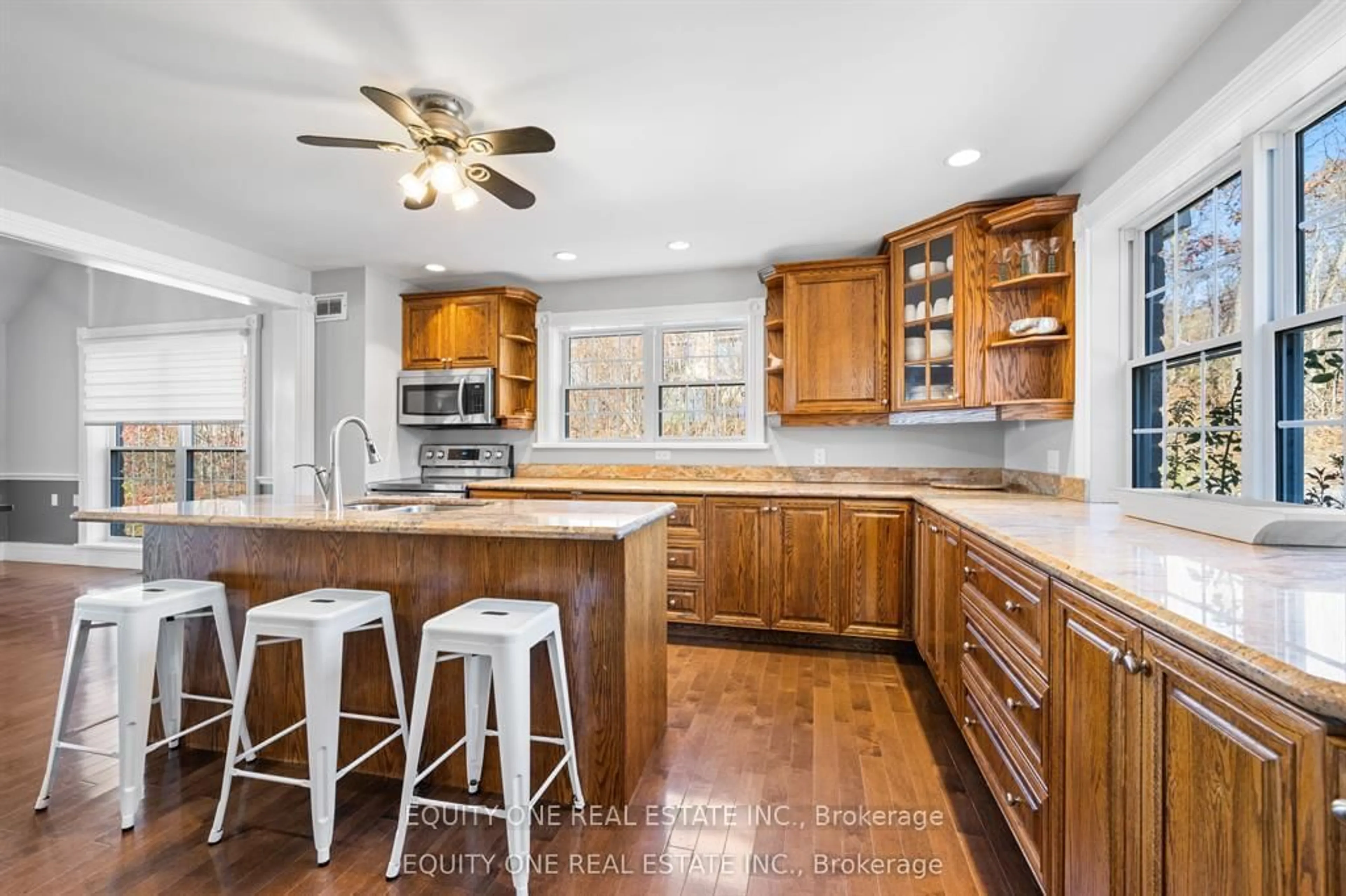 Open concept kitchen, ceramic/tile floor for 1099c Polar Bear Lane, Sharbot Lake Ontario K0H 2P0