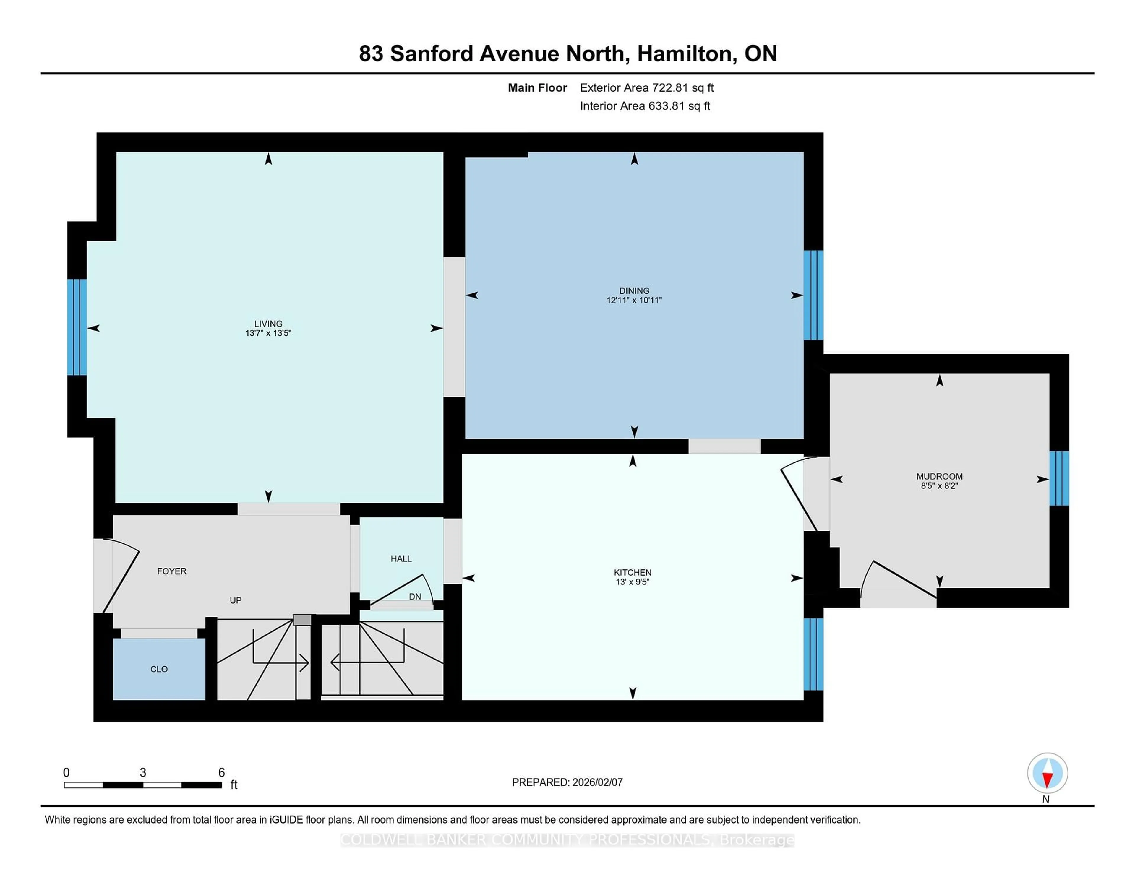 Floor plan for 83 Sanford Ave, Hamilton Ontario L8L 5Z1