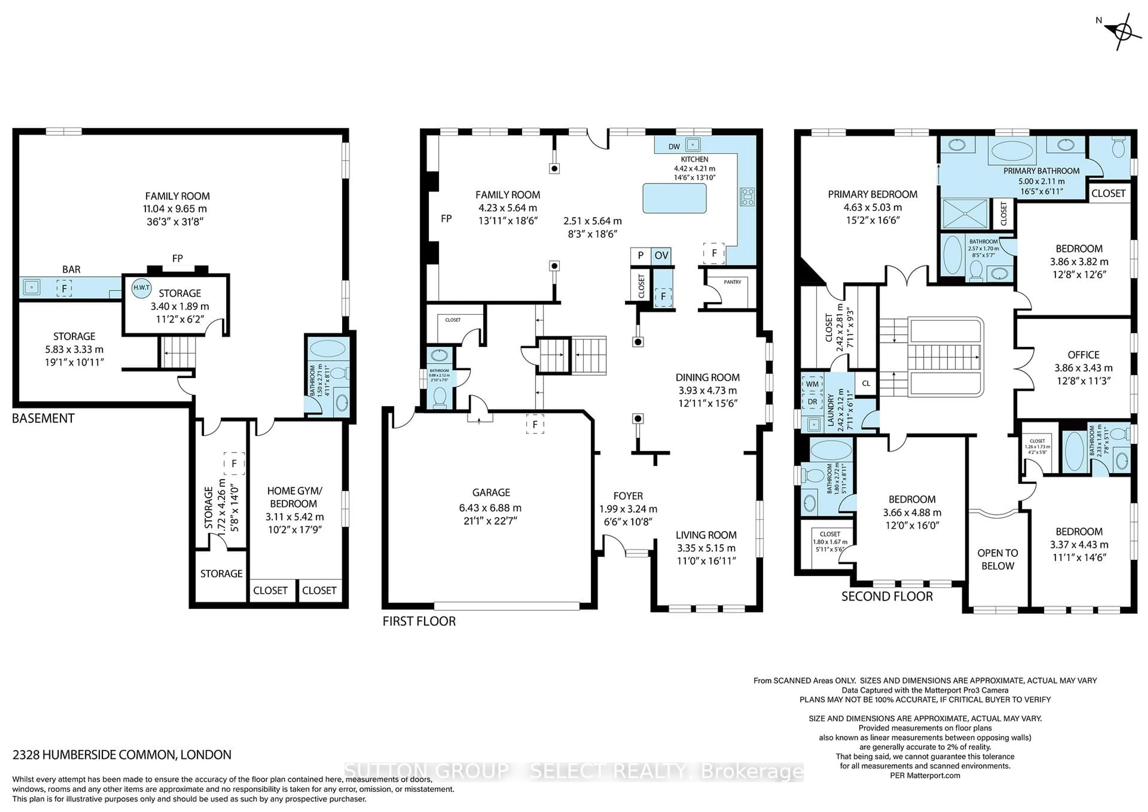 Floor plan for 2328 Humberside Common, London North Ontario N6G 0P2