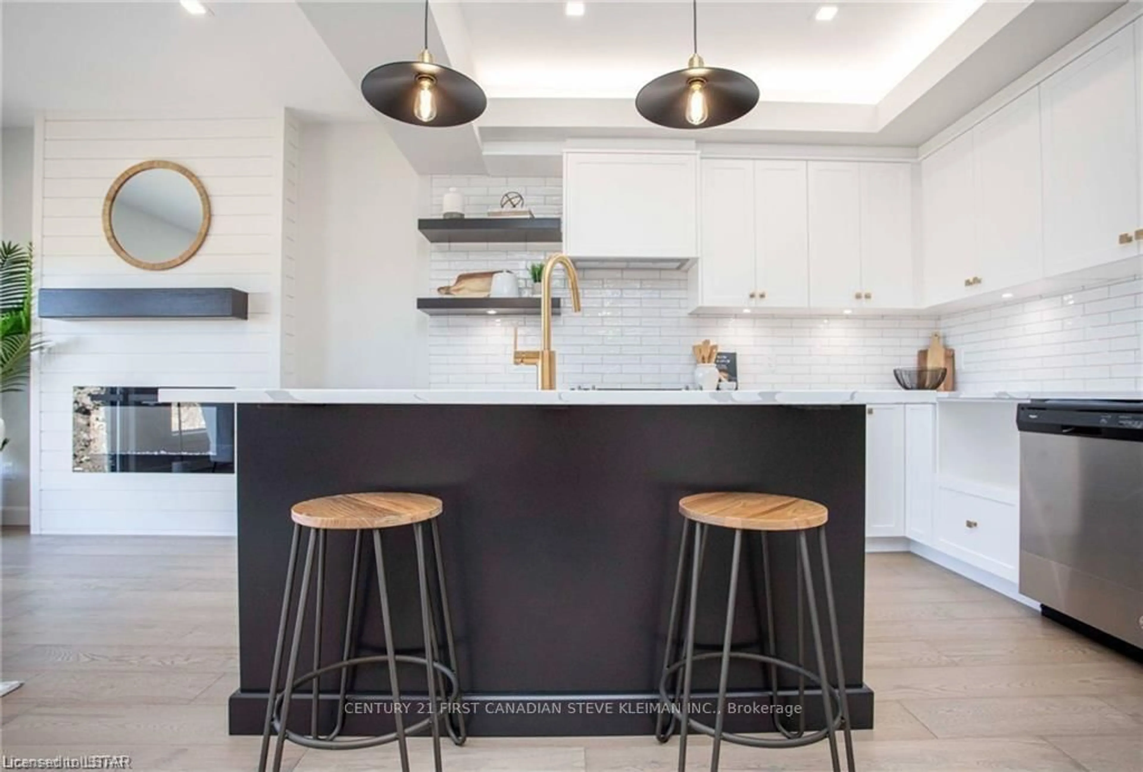 Contemporary kitchen, ceramic/tile floor for 2700 Buroak Dr #45, London North Ontario N6G 5B6