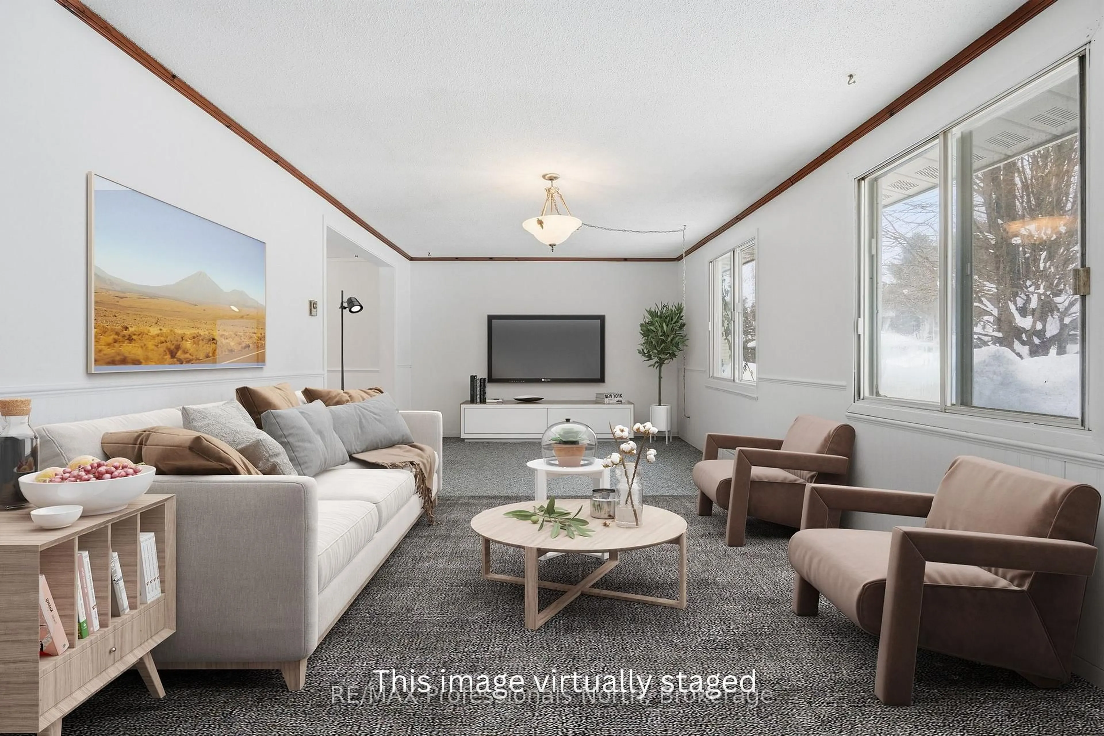 Living room with furniture, unknown for 25 Dudley Dr, Bracebridge Ontario P1L 1K3