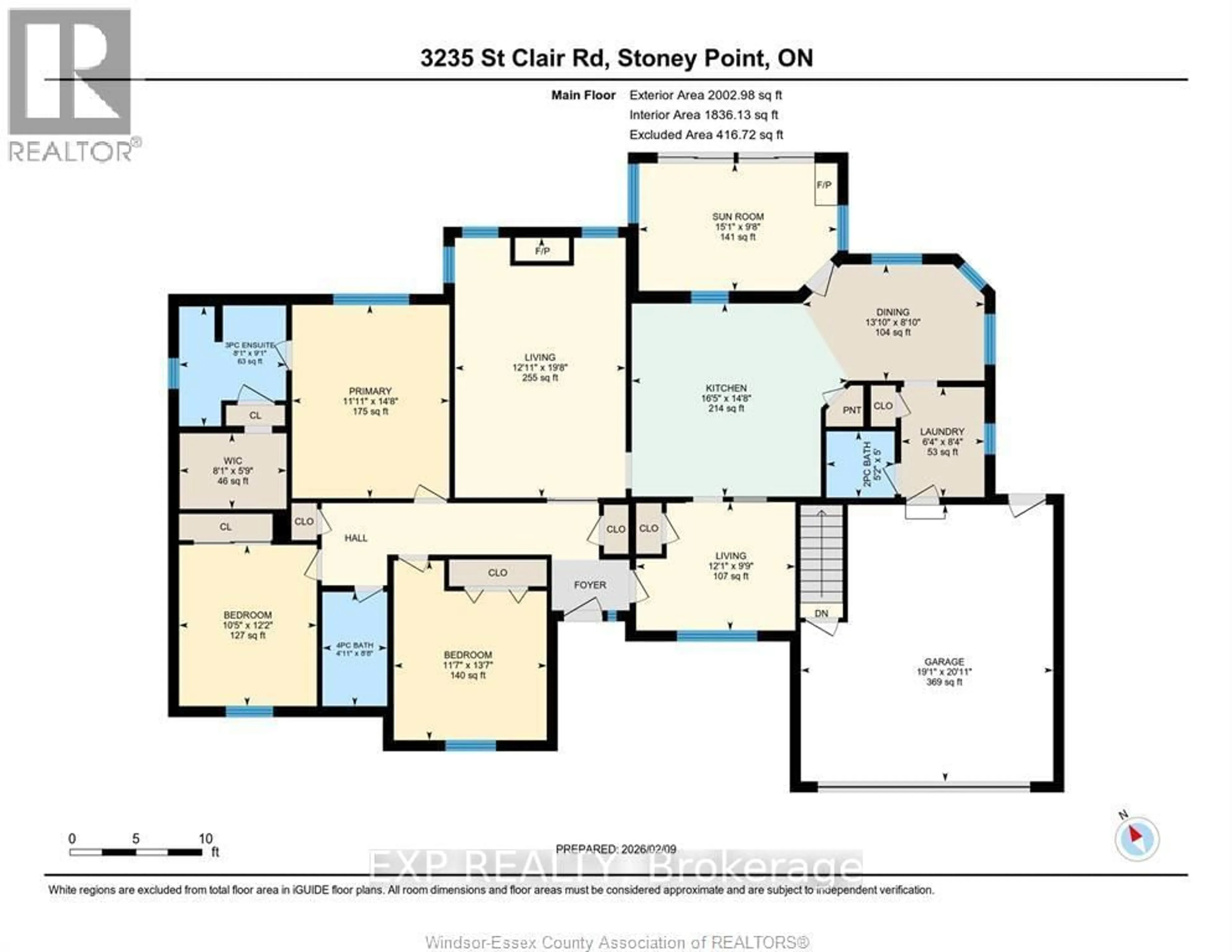 Floor plan for 3214 St. Clair Rd, Lakeshore Ontario N0R 1N0