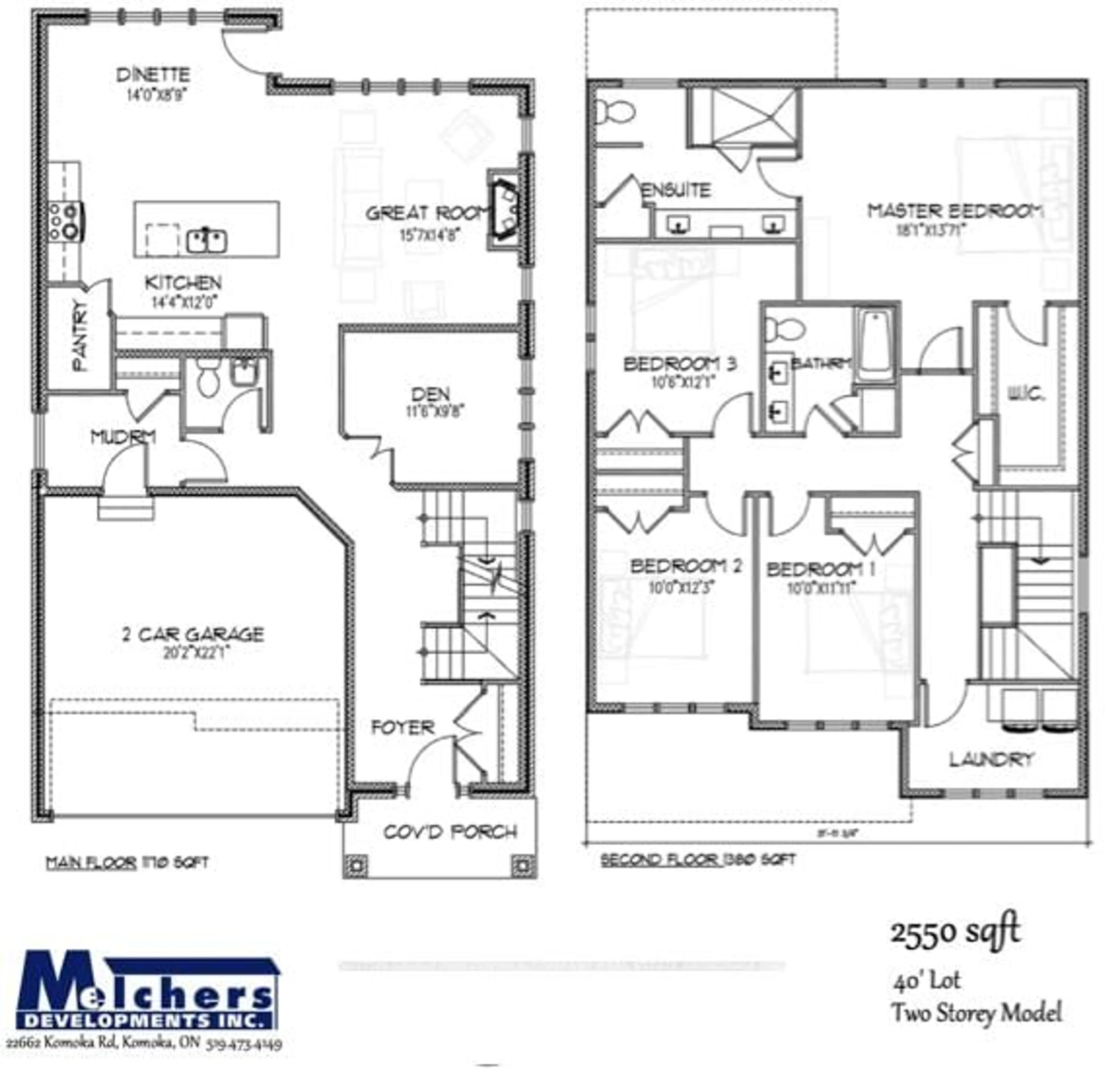 Floor plan for 36 Benner Blvd #Lot #66, Middlesex Centre Ontario N0L 1R0