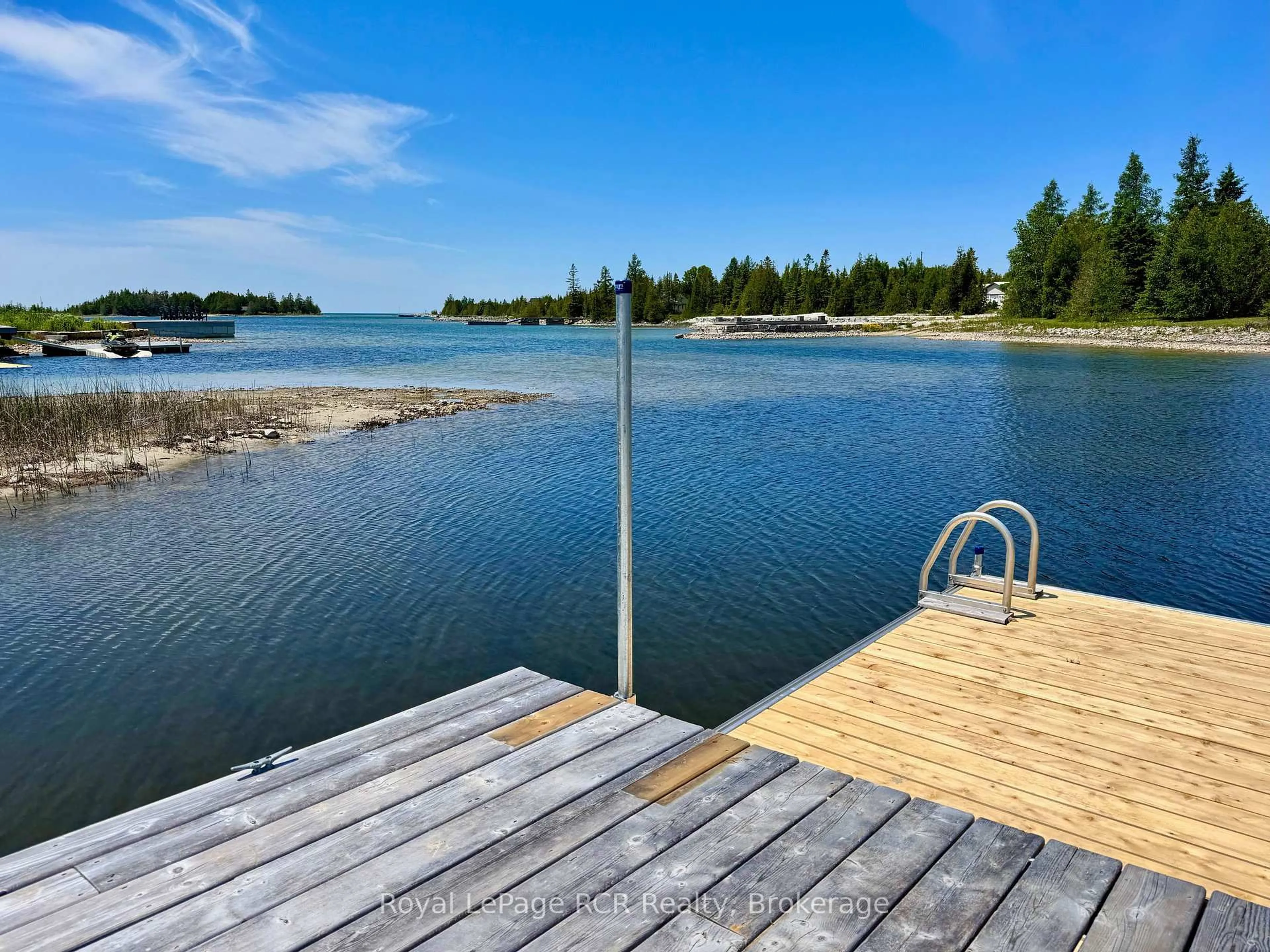 Patio, water/lake/river/ocean view for 91 Little Pine Dr, Northern Bruce Peninsula Ontario N0H 1W0