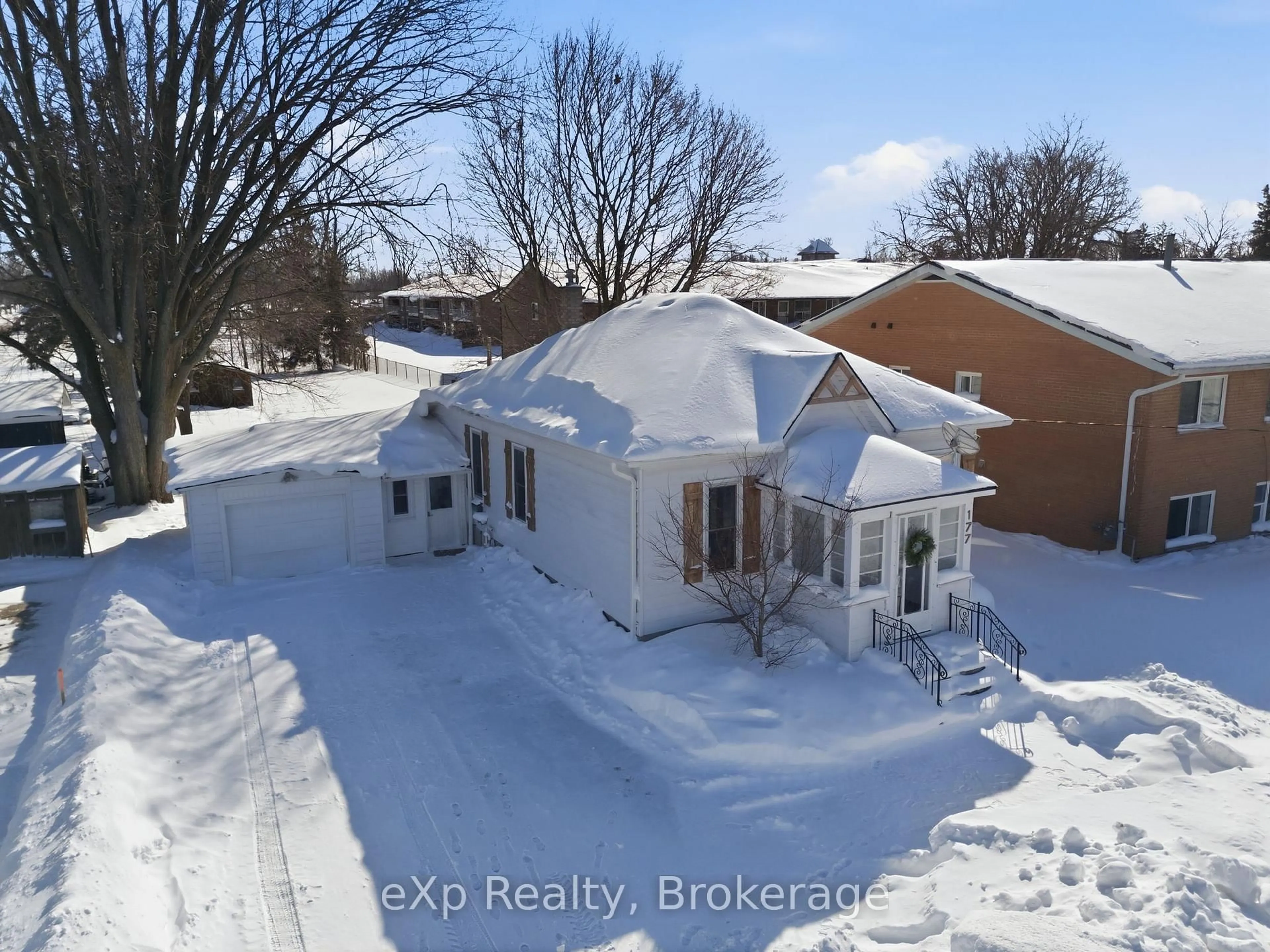 A pic from outside/outdoor area/front of a property/back of a property/a pic from drone, street for 177 St David St, West Perth Ontario N0K 1N0