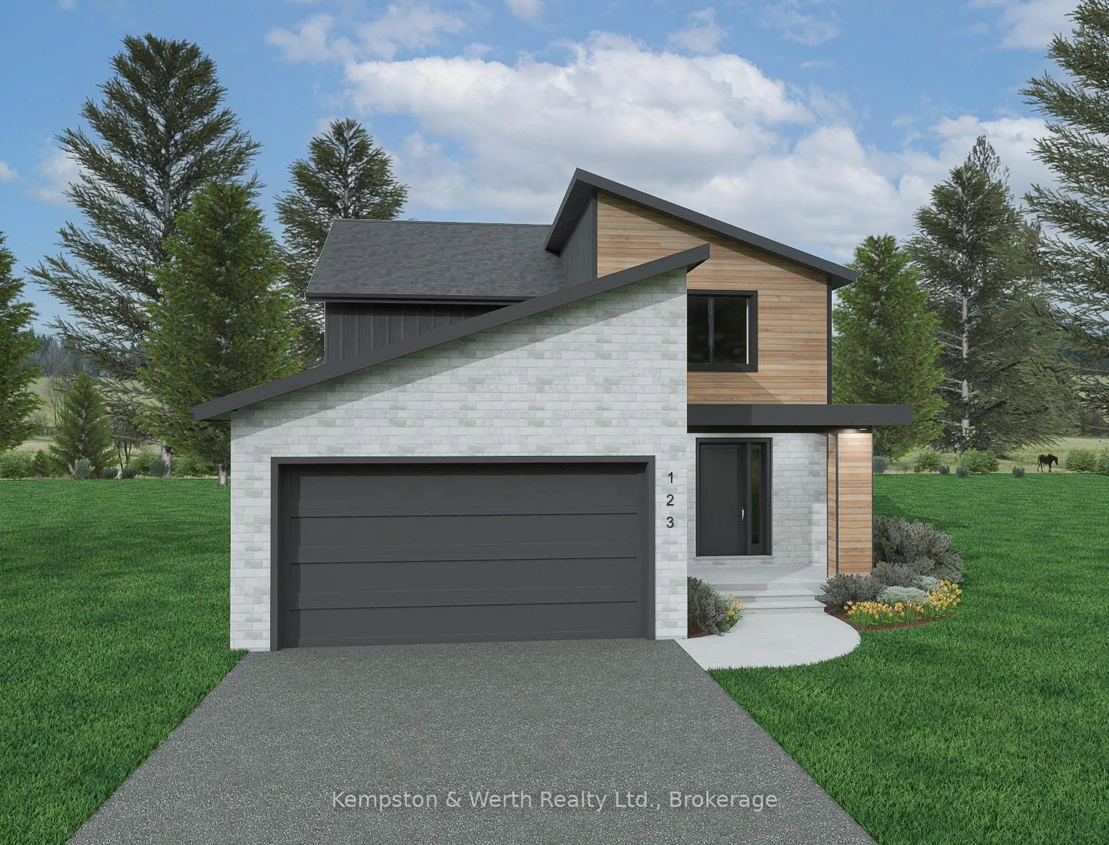 Home with brick exterior material, street for Lot 20 Featherstone St, North Perth Ontario N4W 3C3