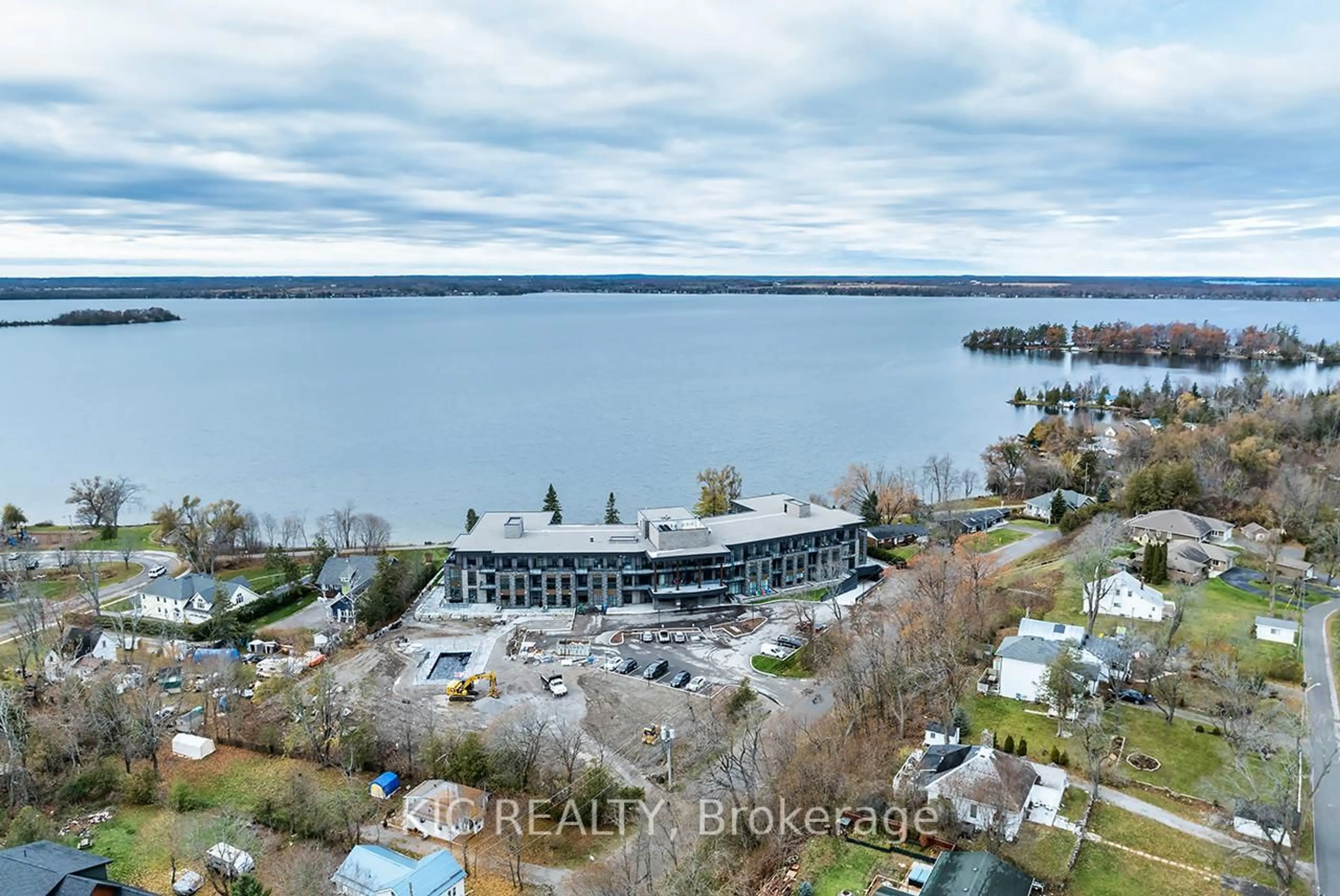 A pic from outside/outdoor area/front of a property/back of a property/a pic from drone, water/lake/river/ocean view for 99 Louisa St #307, Kawartha Lakes Ontario K0M 1N0