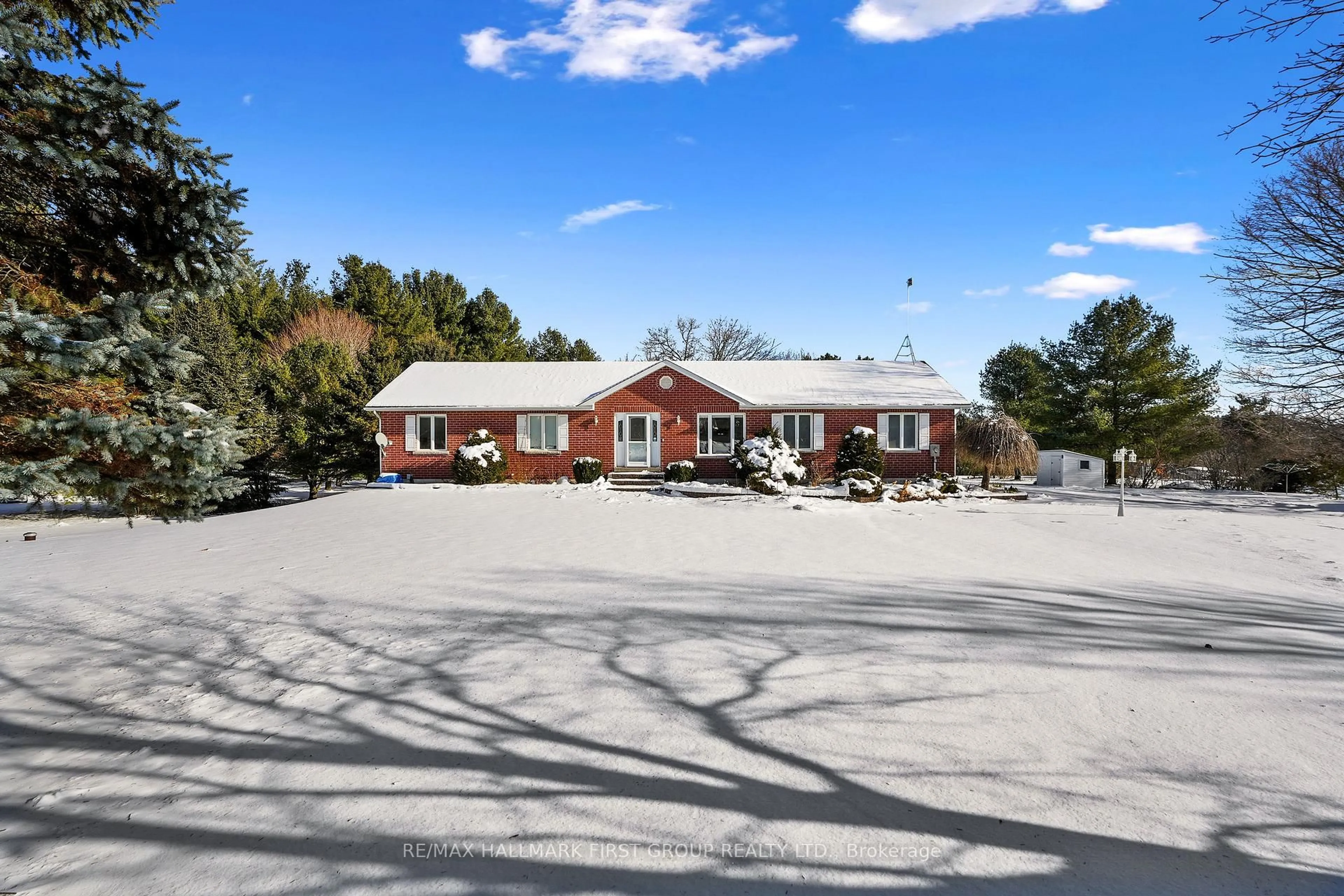 A pic from outside/outdoor area/front of a property/back of a property/a pic from drone, mountain view for 1859 Percy St, Cramahe Ontario K0K 1M0