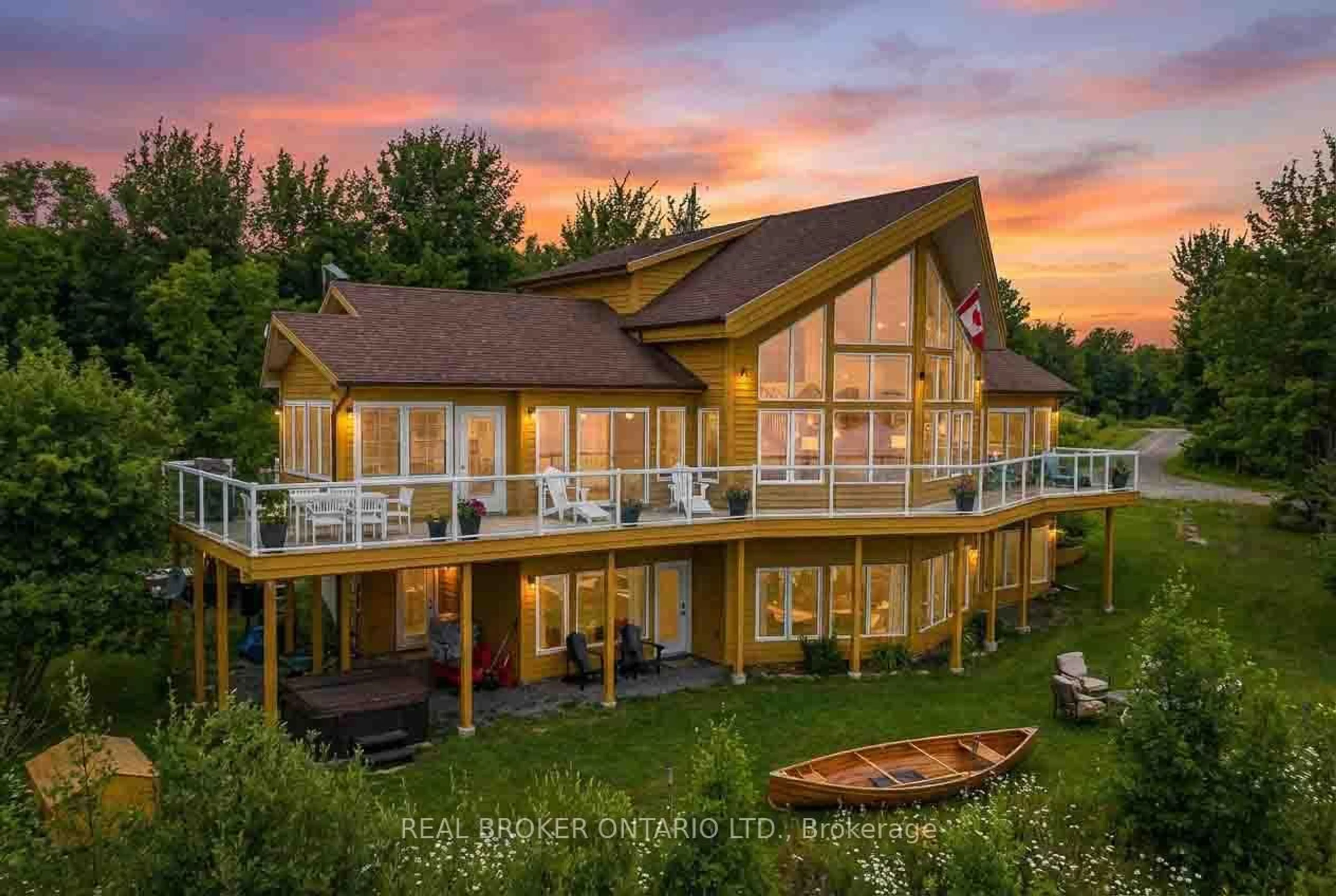 A pic from outside/outdoor area/front of a property/back of a property/a pic from drone, water/lake/river/ocean view for 405 Fire Route 3 Rte, Greater Sudbury Ontario P3N 1L4