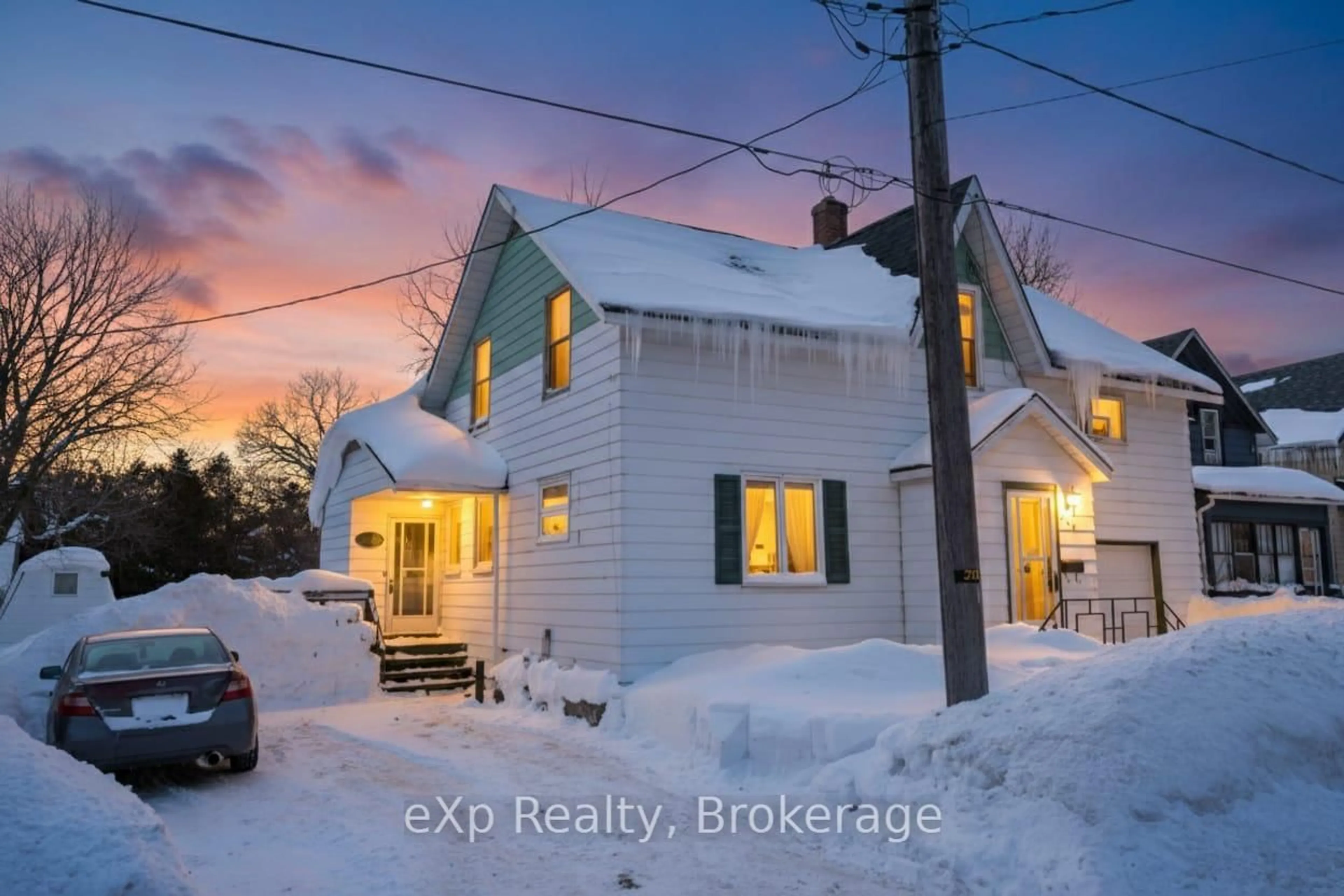 A pic from outside/outdoor area/front of a property/back of a property/a pic from drone, street for 450 Inkerman St, North Perth Ontario N4W 1C5