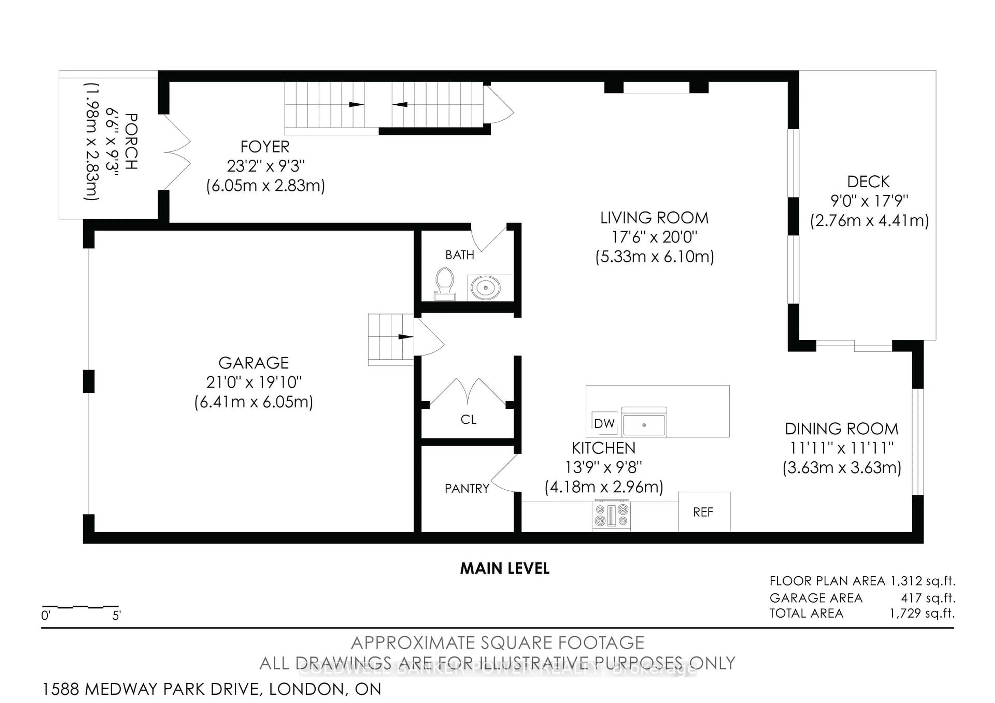 Floor plan for 1588 Medway Park Dr, London North Ontario N6G 3W1