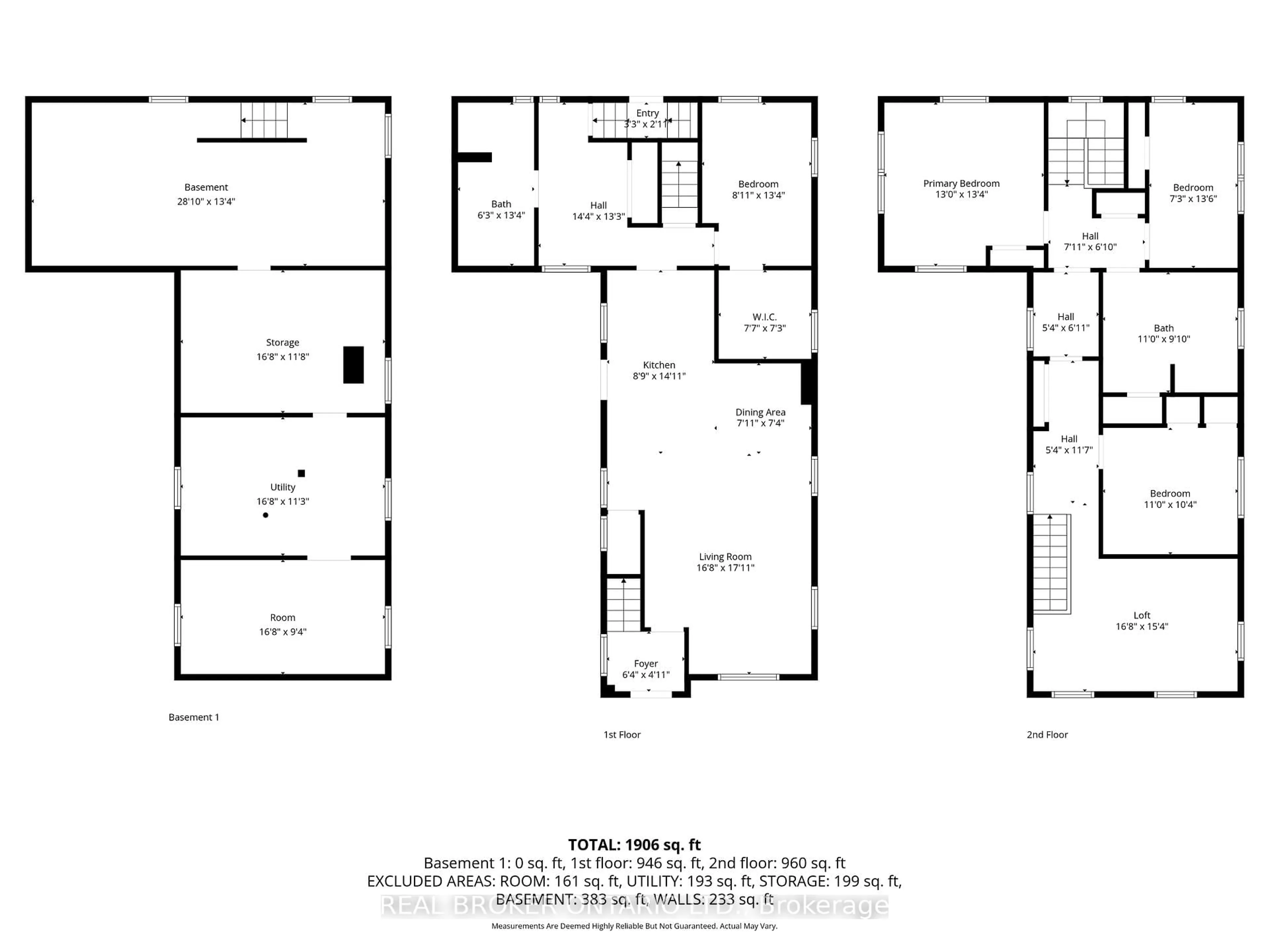 Floor plan for 58 Queen St, Norfolk Ontario N3Y 3Y3